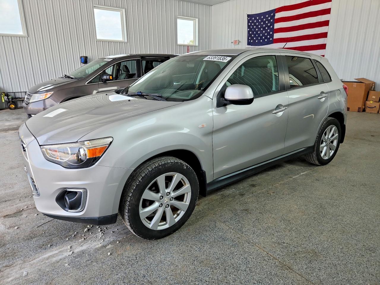 2015 Mitsubishi Outlander Sport Es Silver vin: 4A4AR3AU6FE011005