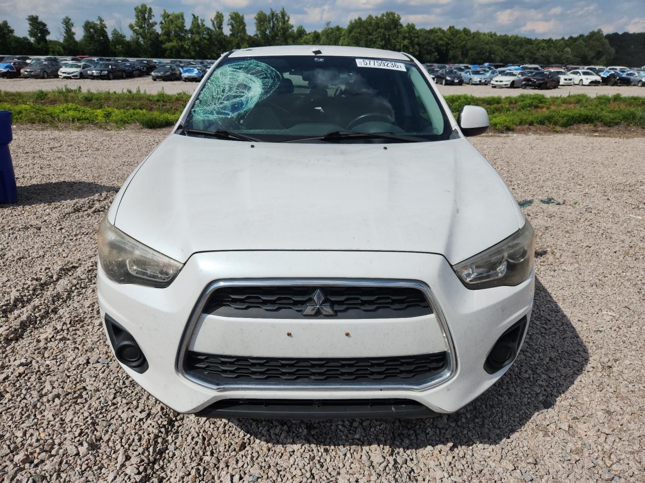 2015 Mitsubishi Outlander Sport Es White vin: 4A4AR3AU6FE041931
