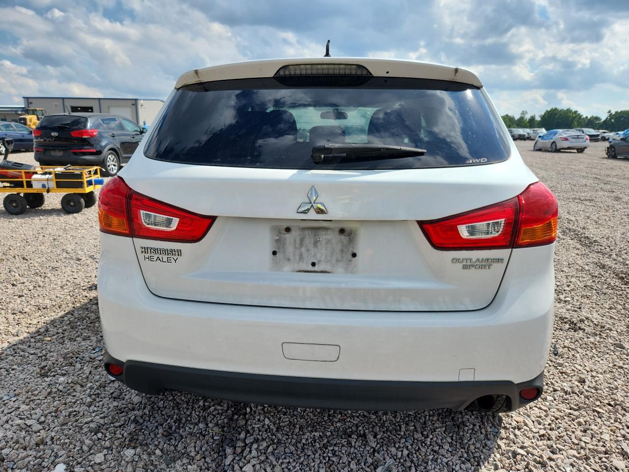 2015 Mitsubishi Outlander Sport Es White vin: 4A4AR3AU6FE041931