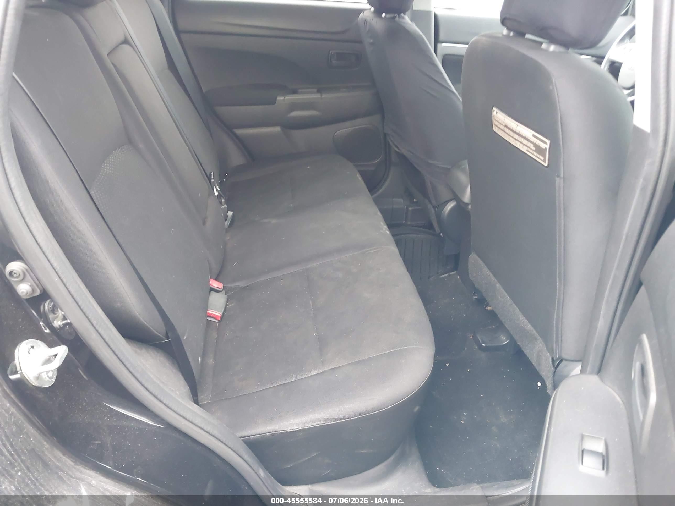 2014 Mitsubishi Outlander Sport Es Black vin: 4A4AR3AU7EE006927