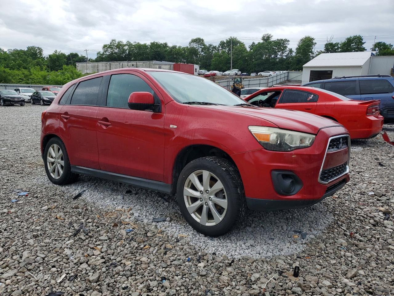 2014 Mitsubishi Outlander Sport Es Red vin: 4A4AR3AU7EE007219