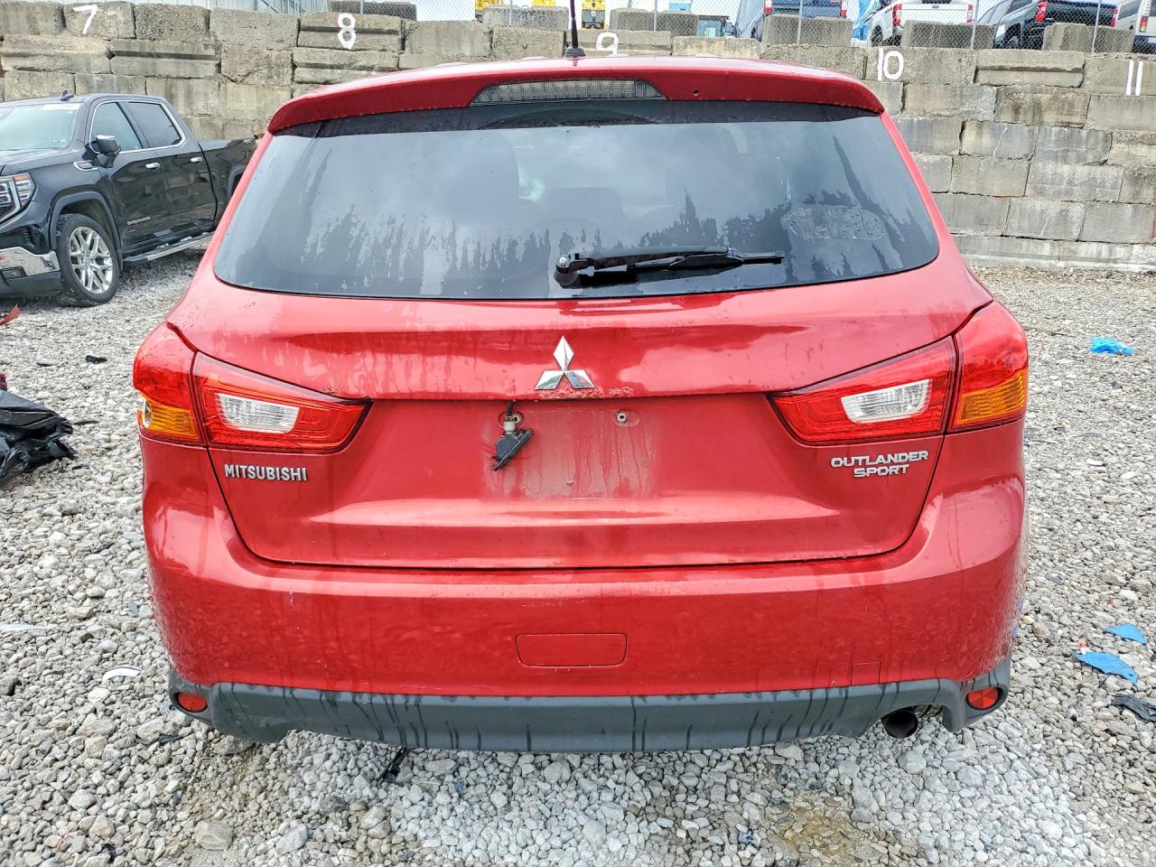 2014 Mitsubishi Outlander Sport Es Red vin: 4A4AR3AU7EE007219