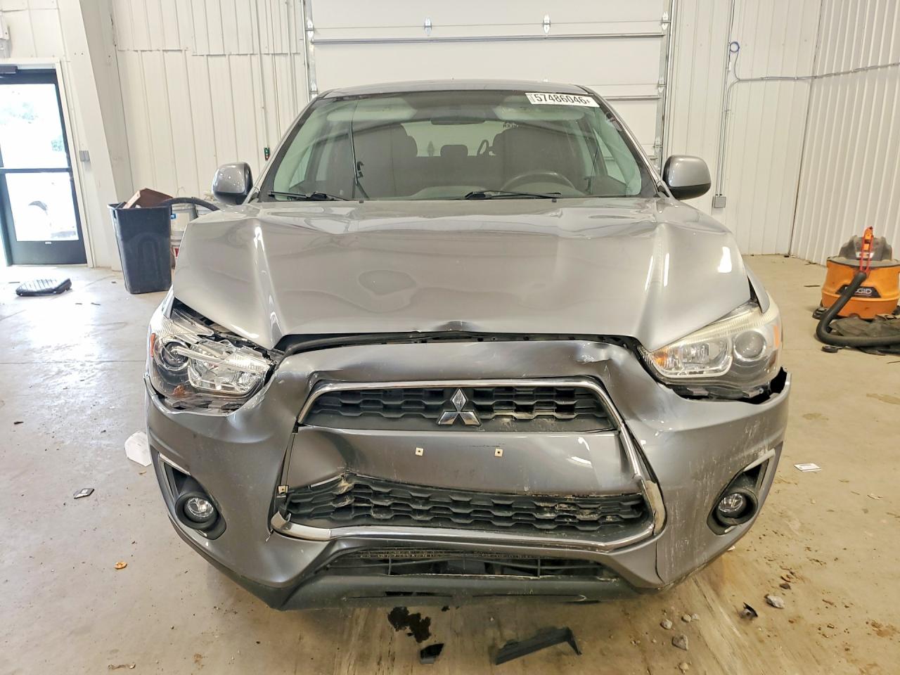2015 Mitsubishi Outlander Sport Es Gray vin: 4A4AR3AU7FE020764