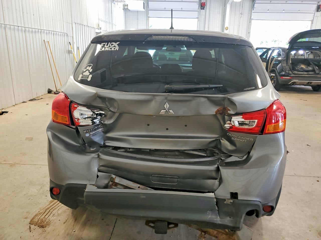 2015 Mitsubishi Outlander Sport Es Gray vin: 4A4AR3AU7FE020764