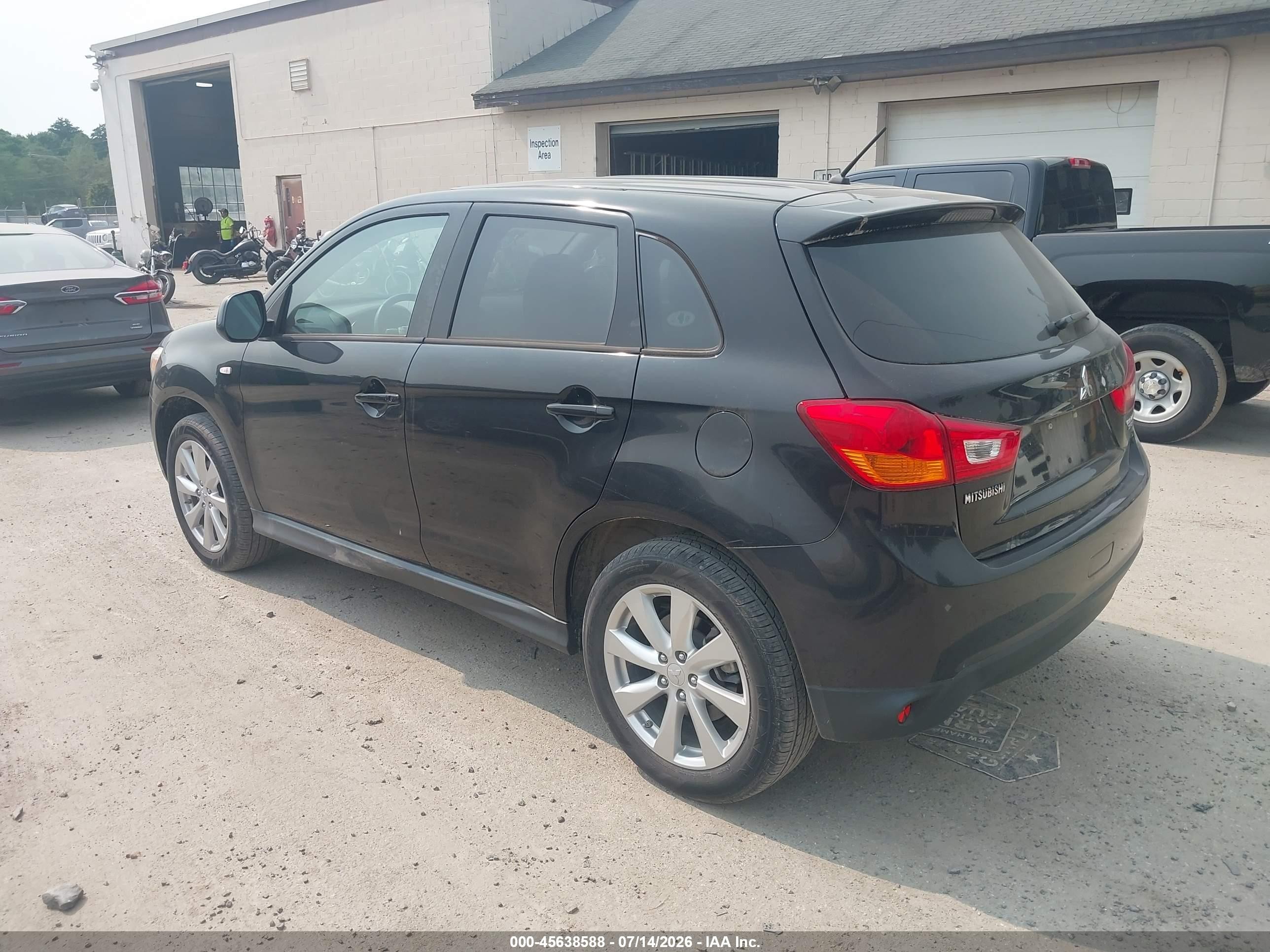 2015 Mitsubishi Outlander Sport Es Черный vin: 4A4AR3AU7FE040917