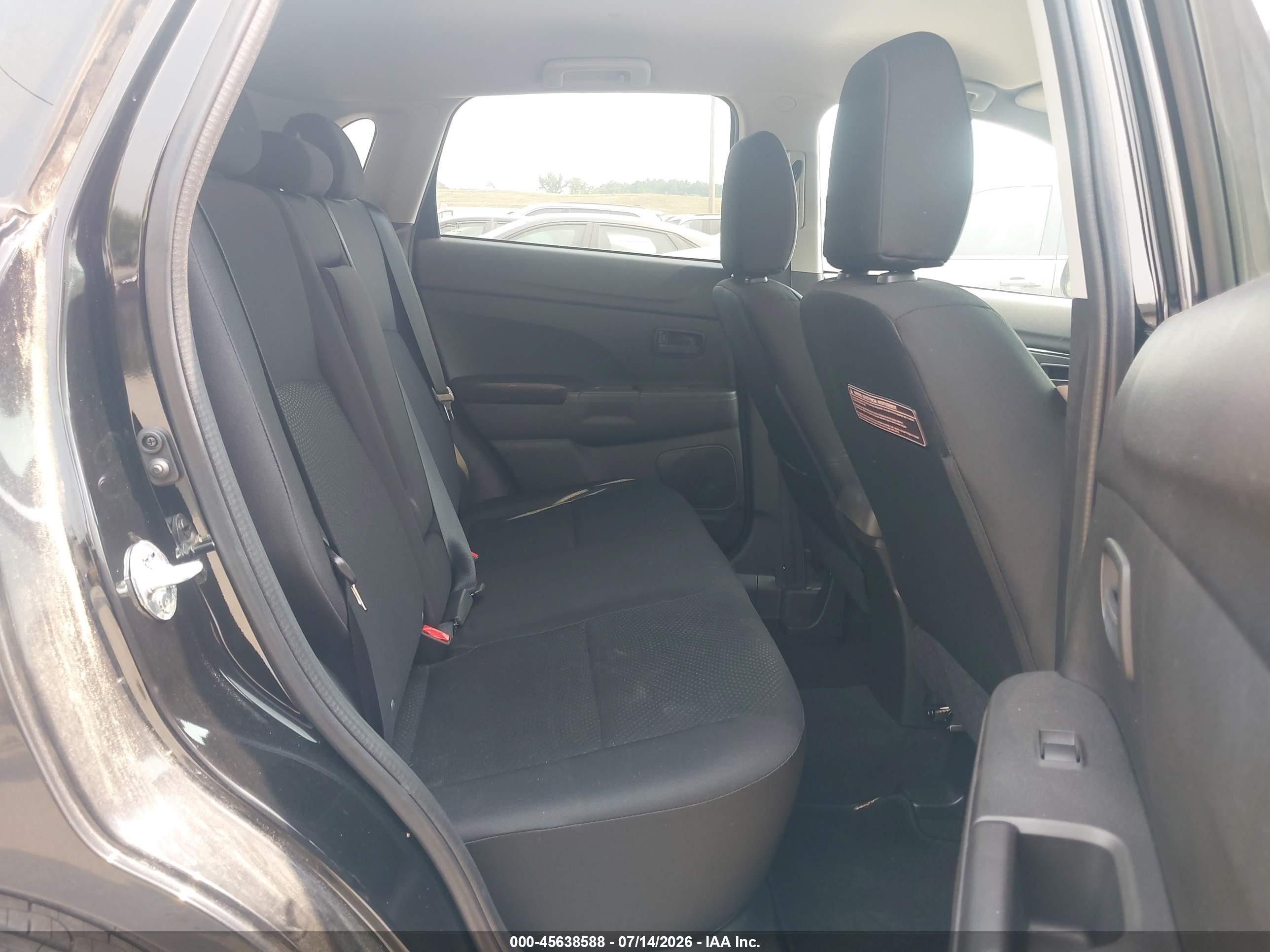 2015 Mitsubishi Outlander Sport Es Черный vin: 4A4AR3AU7FE040917