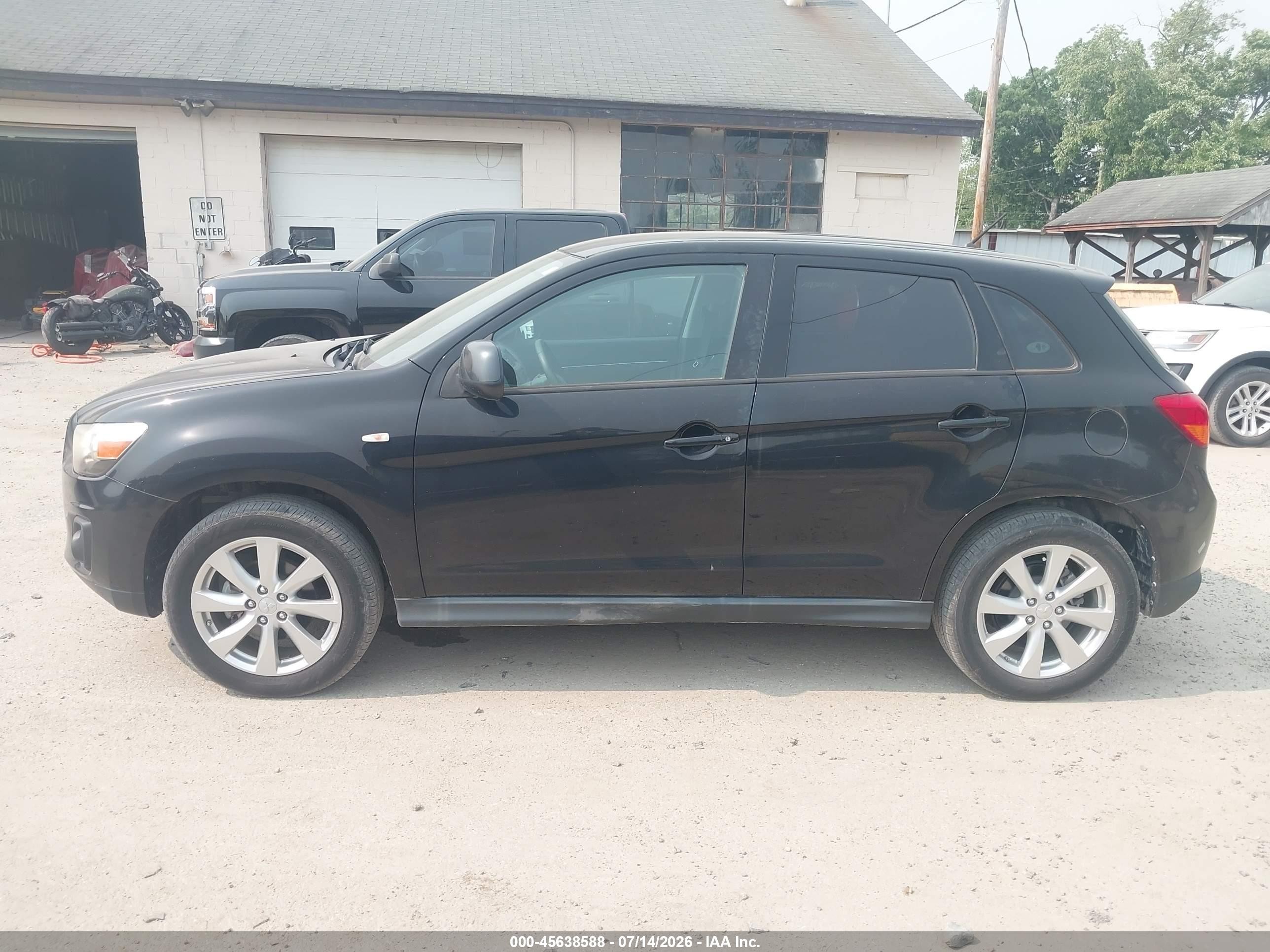 2015 Mitsubishi Outlander Sport Es Черный vin: 4A4AR3AU7FE040917