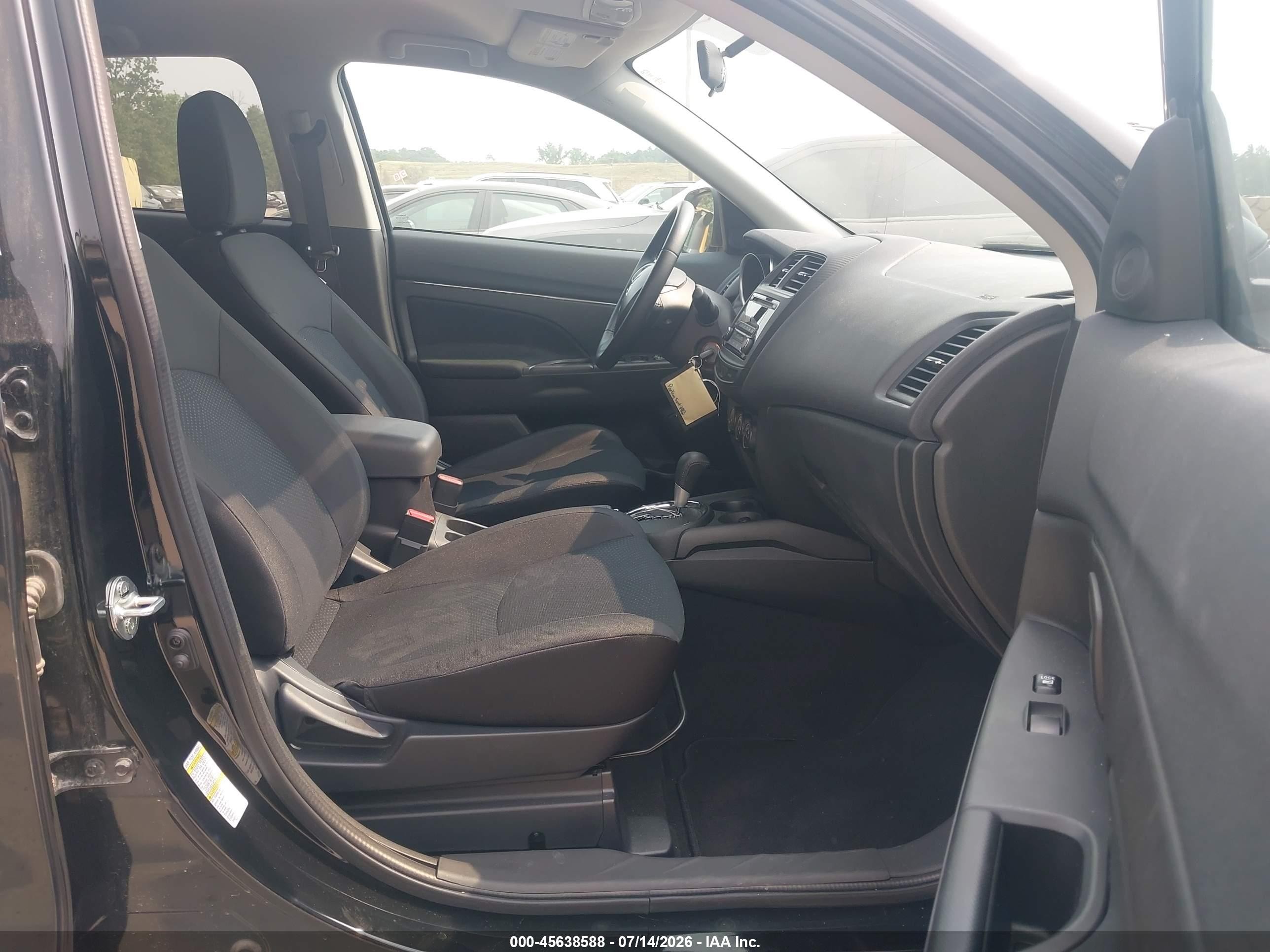 2015 Mitsubishi Outlander Sport Es Черный vin: 4A4AR3AU7FE040917