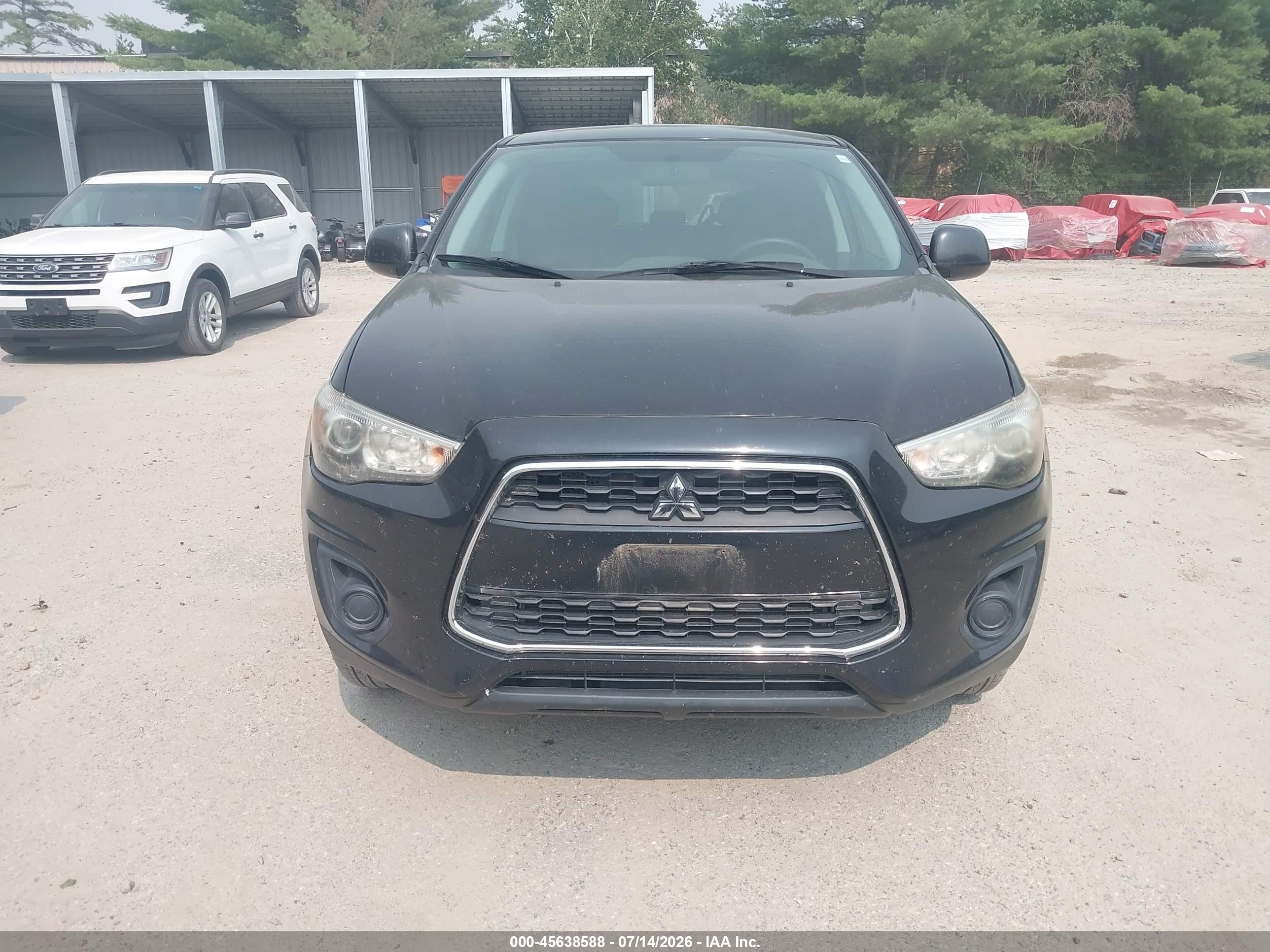 2015 Mitsubishi Outlander Sport Es Черный vin: 4A4AR3AU7FE040917