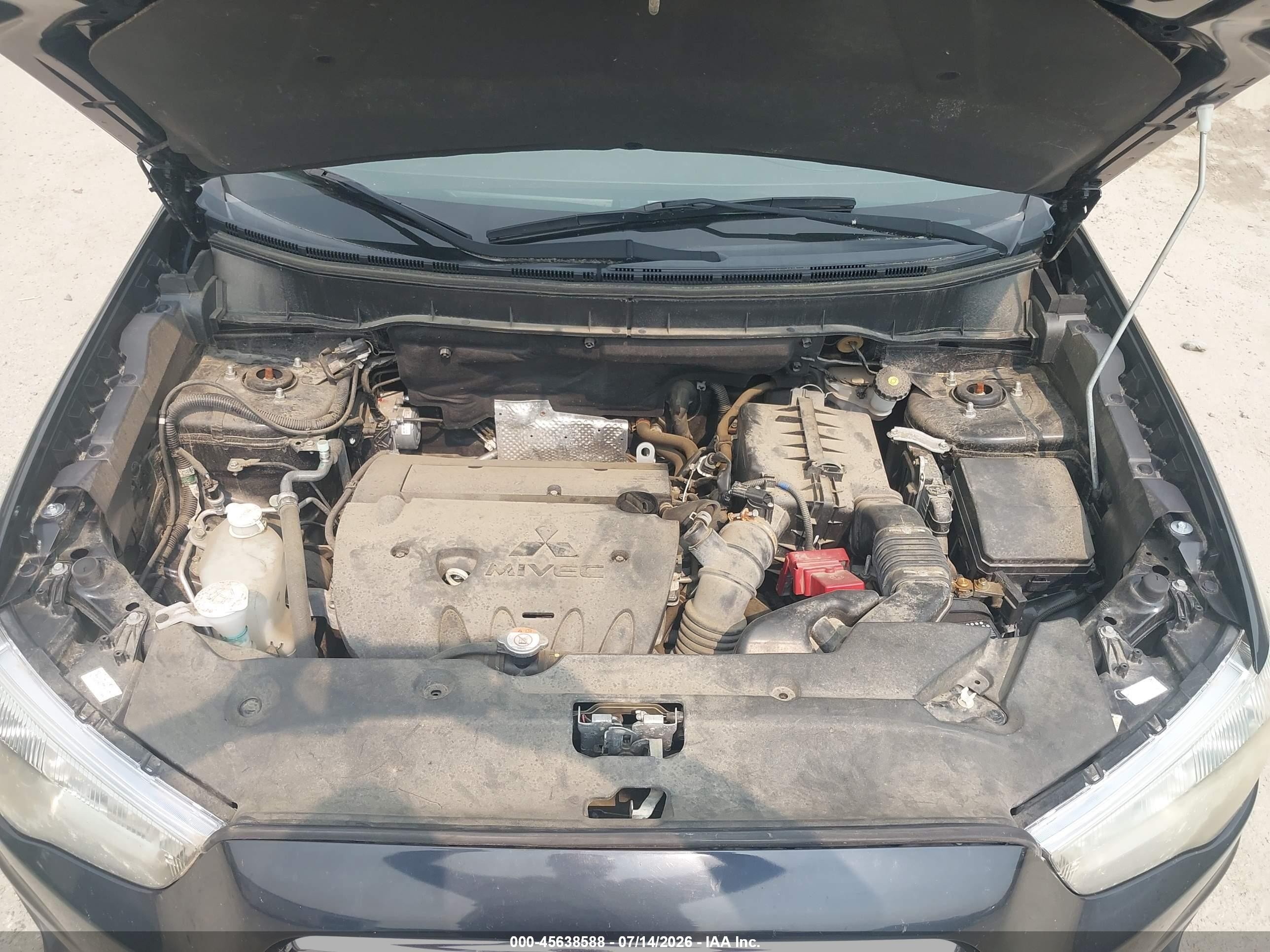 2015 Mitsubishi Outlander Sport Es Черный vin: 4A4AR3AU7FE040917