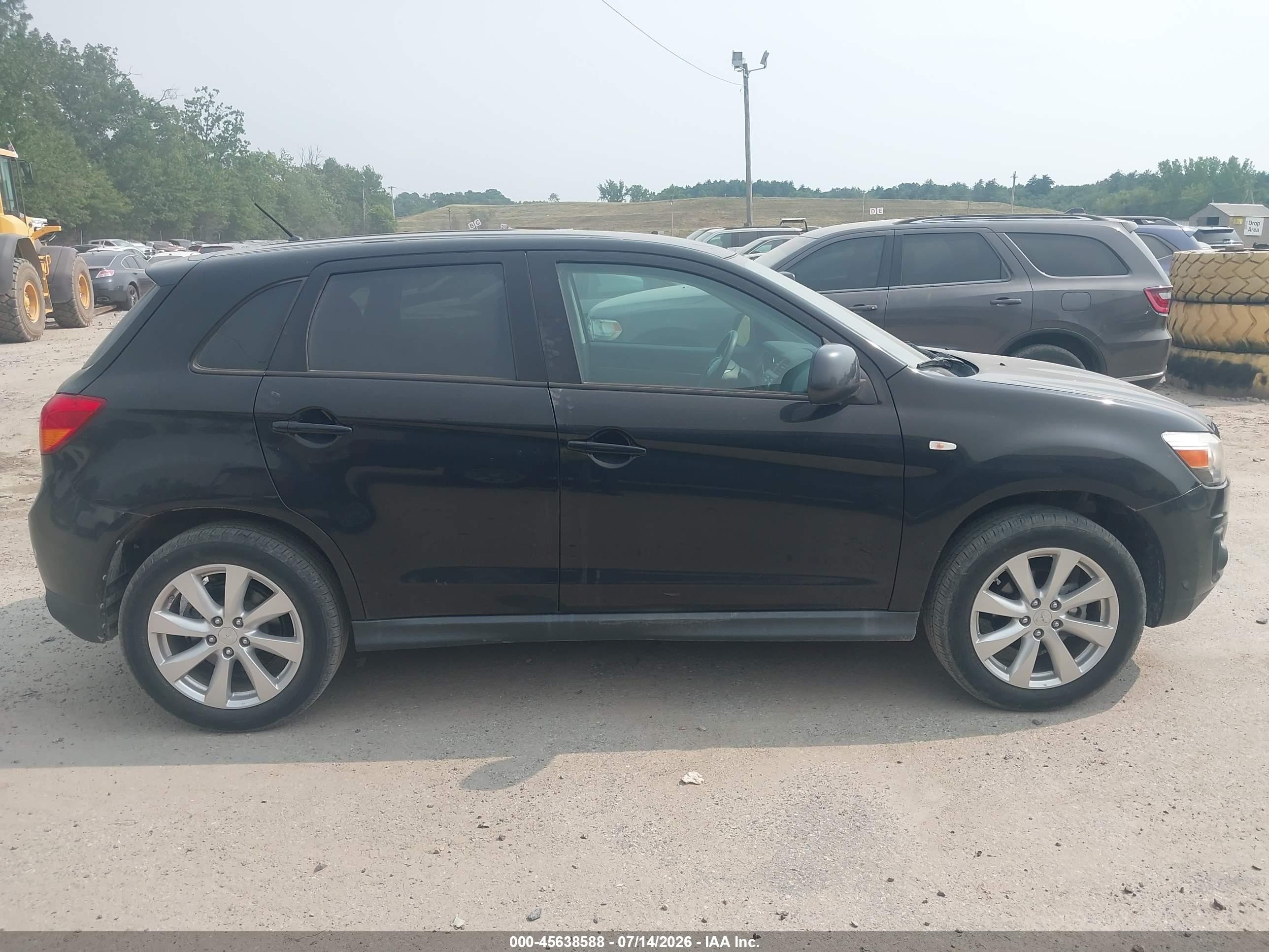 2015 Mitsubishi Outlander Sport Es Черный vin: 4A4AR3AU7FE040917