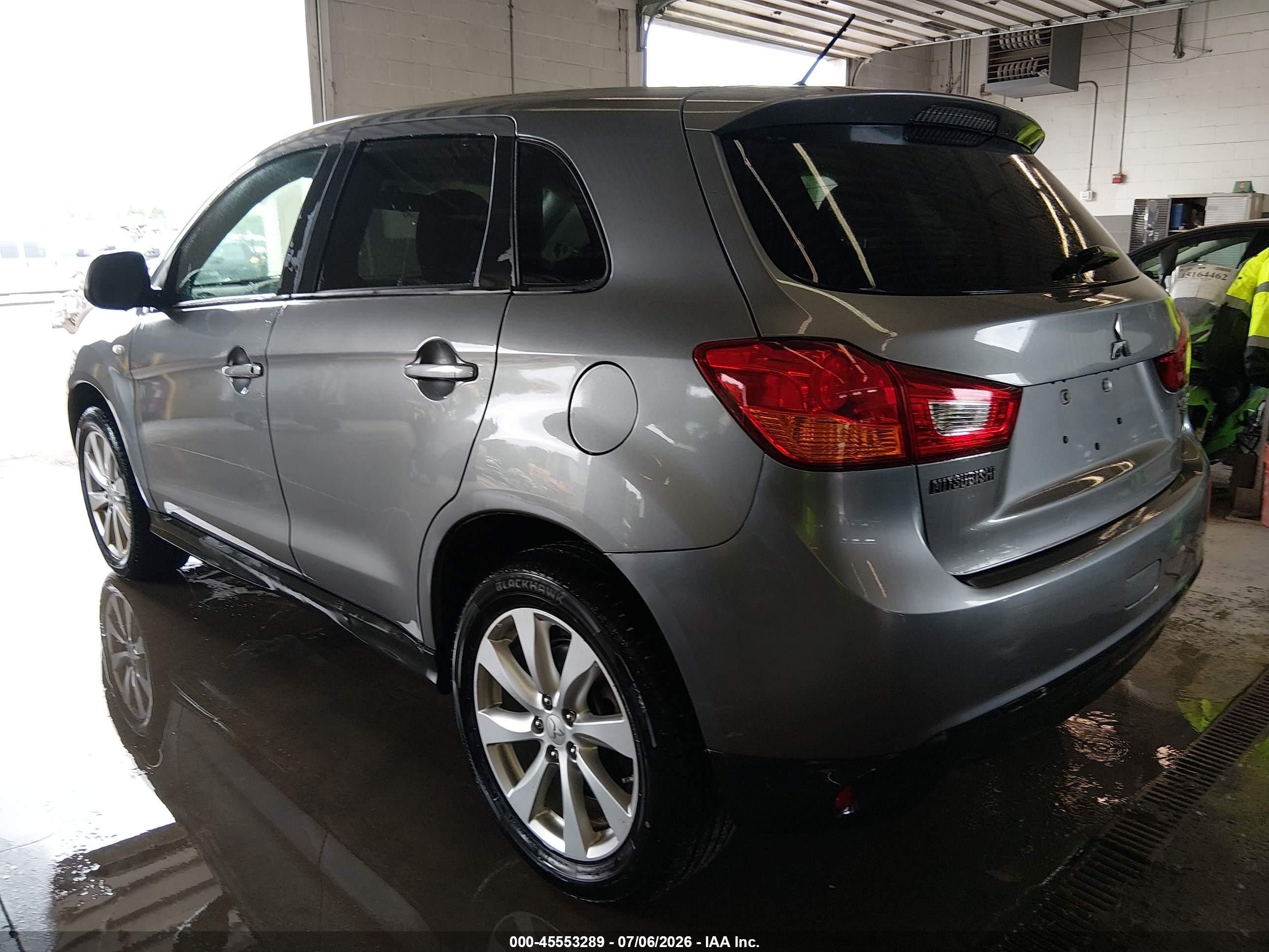 2015 Mitsubishi Outlander Sport Es Gray vin: 4A4AR3AU7FE043770