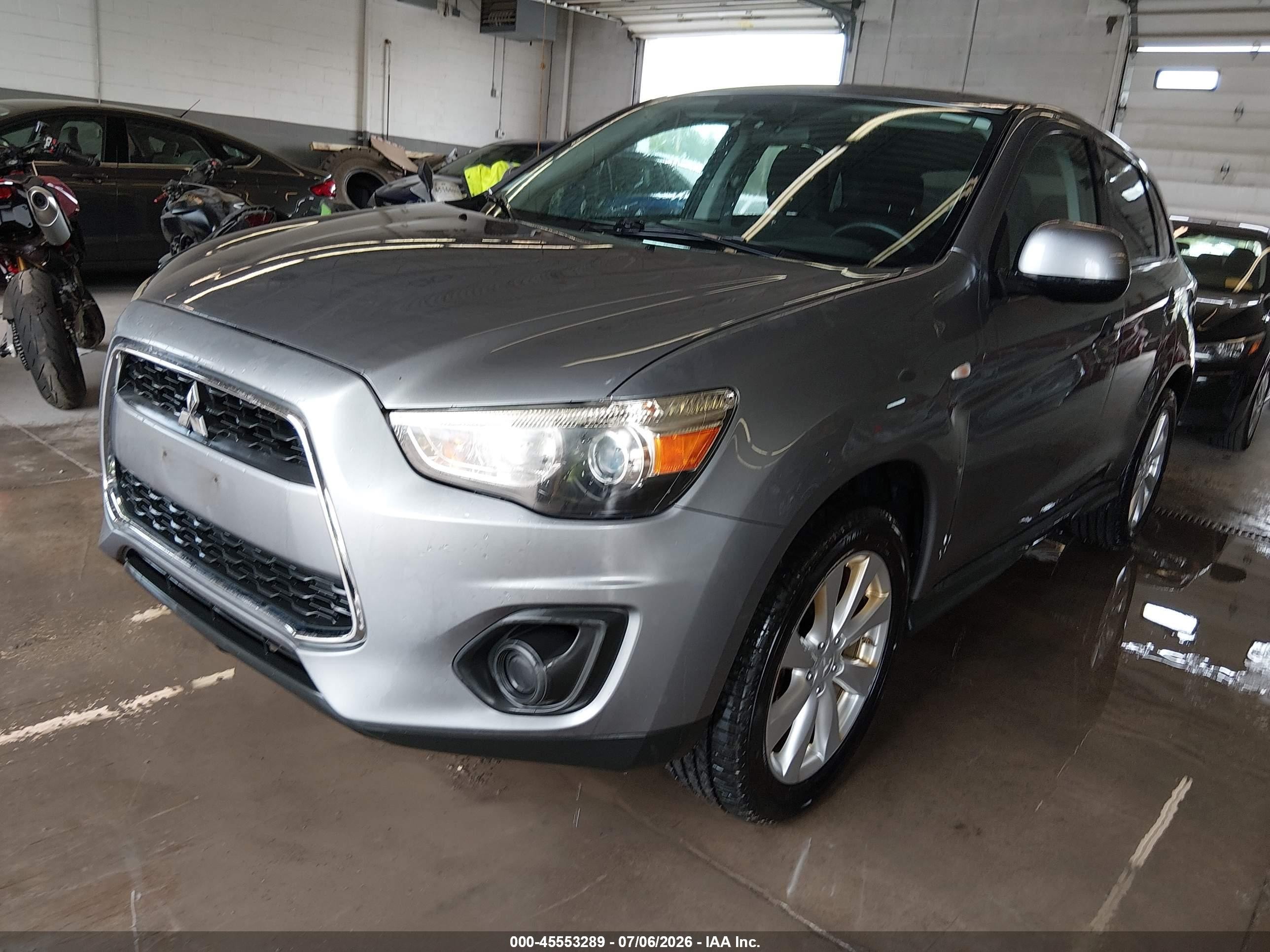 2015 Mitsubishi Outlander Sport Es Gray vin: 4A4AR3AU7FE043770