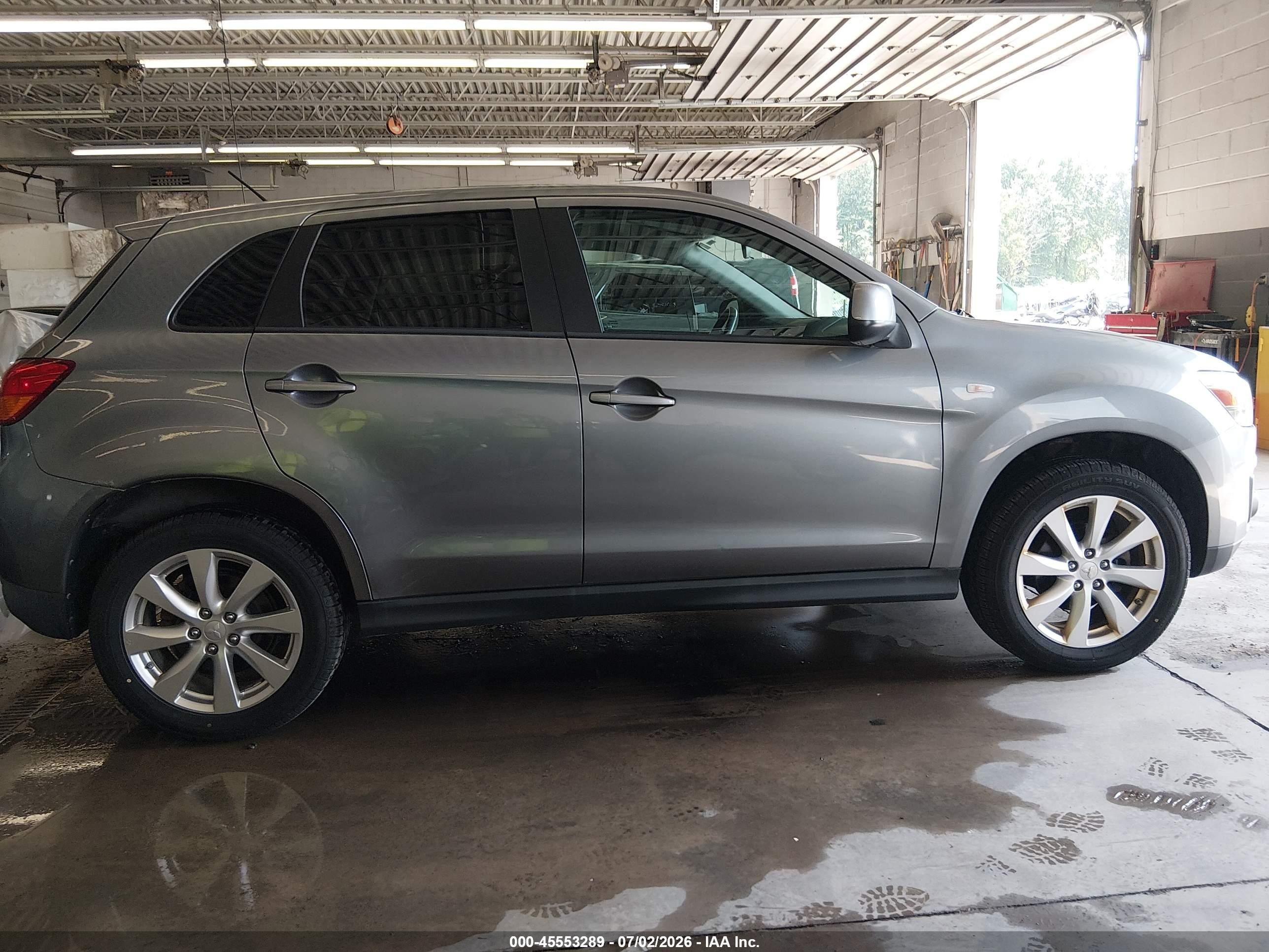 2015 Mitsubishi Outlander Sport Es Gray vin: 4A4AR3AU7FE043770