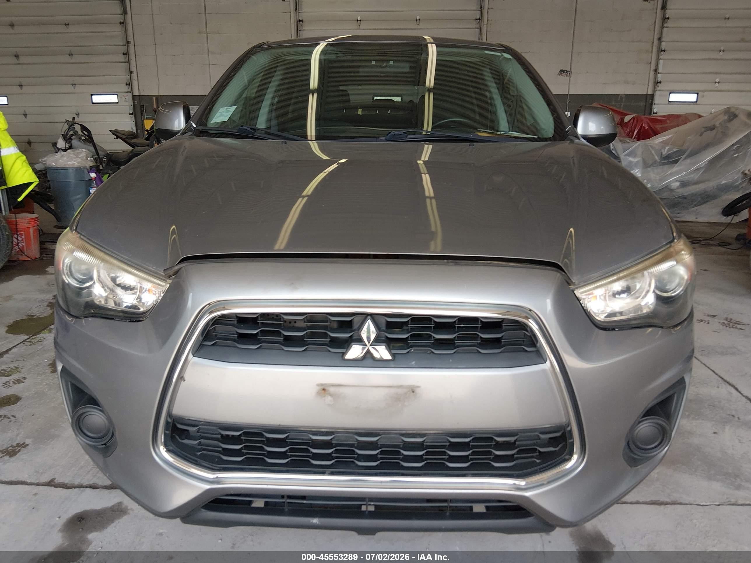 2015 Mitsubishi Outlander Sport Es Gray vin: 4A4AR3AU7FE043770