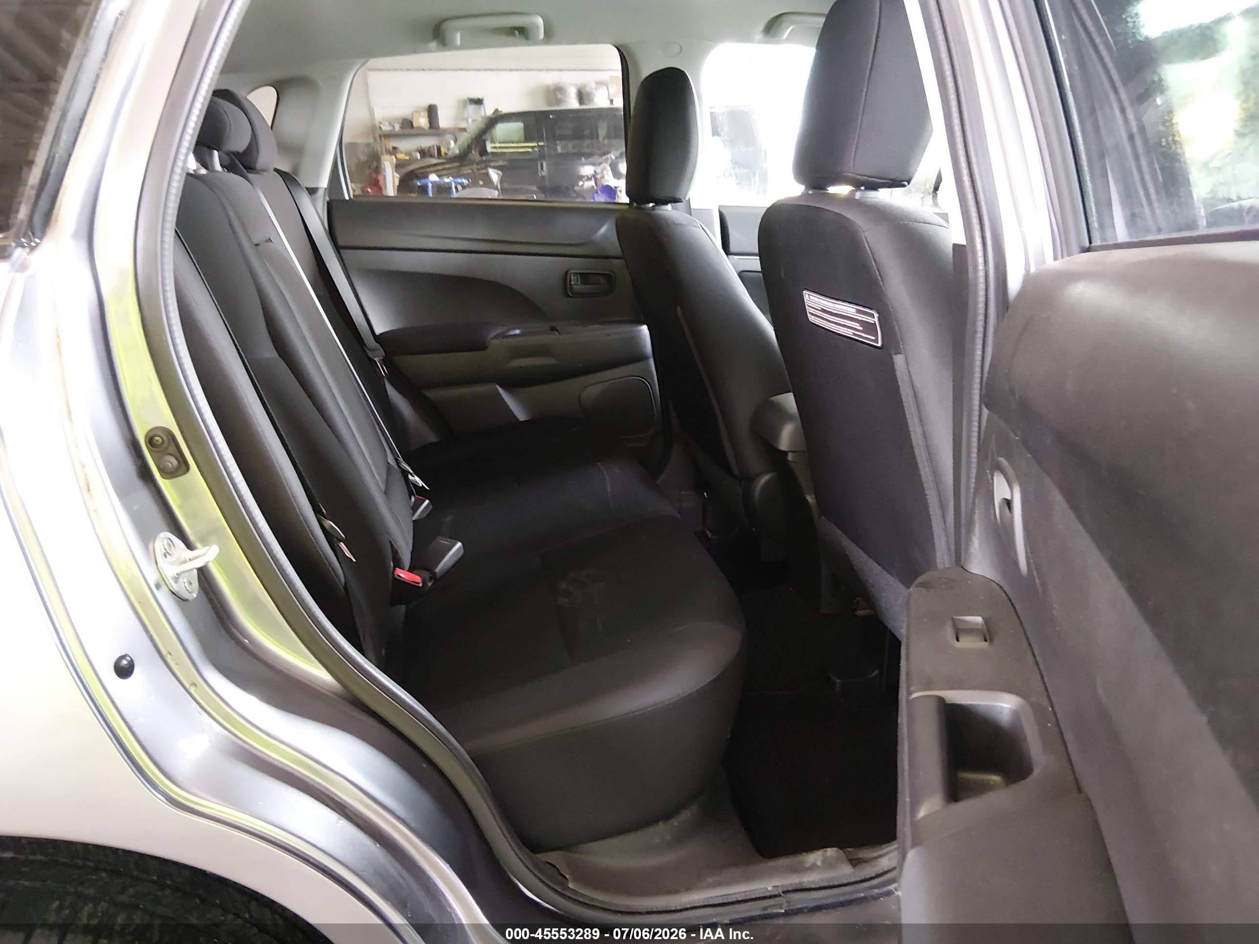 2015 Mitsubishi Outlander Sport Es Gray vin: 4A4AR3AU7FE043770