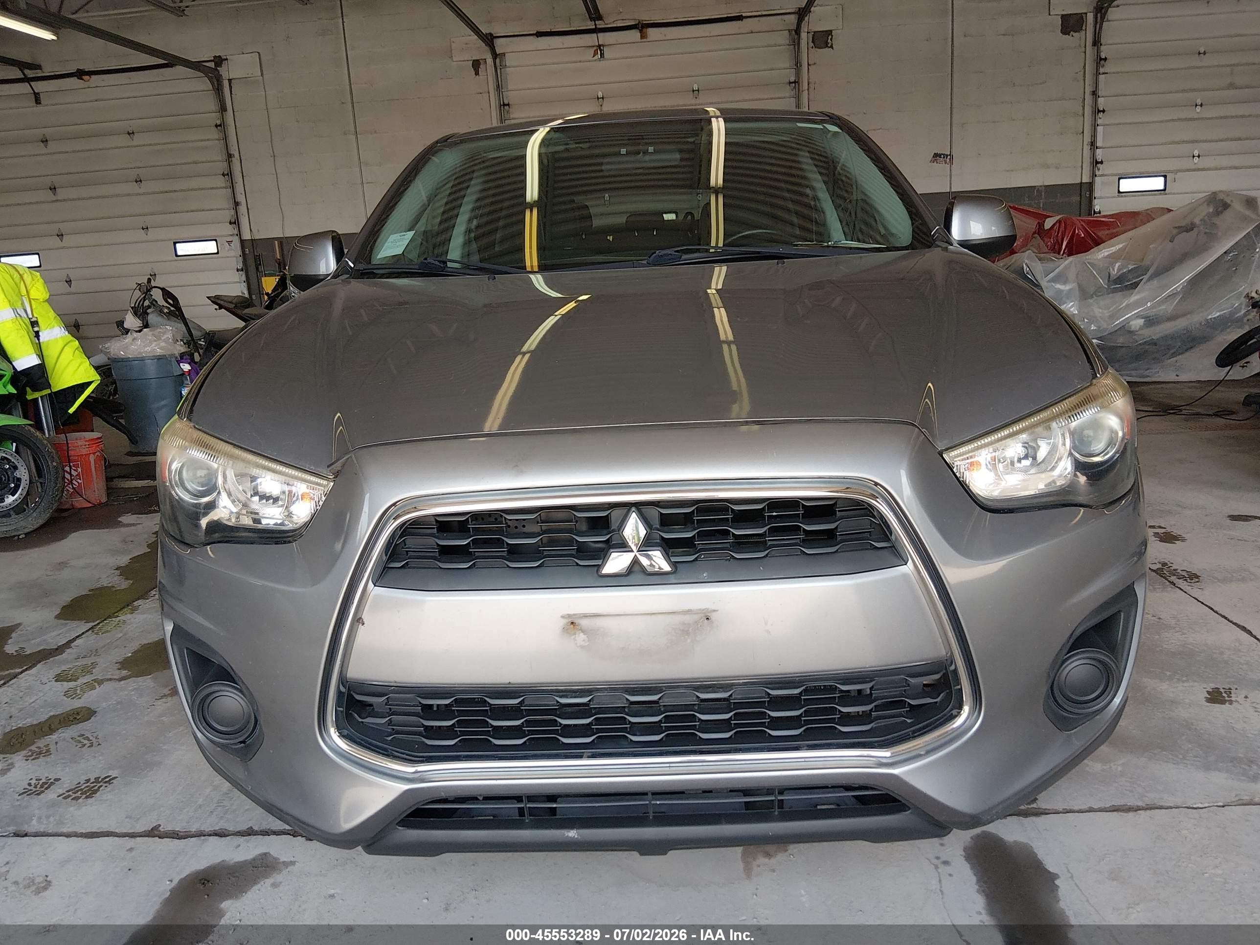 2015 Mitsubishi Outlander Sport Es Gray vin: 4A4AR3AU7FE043770