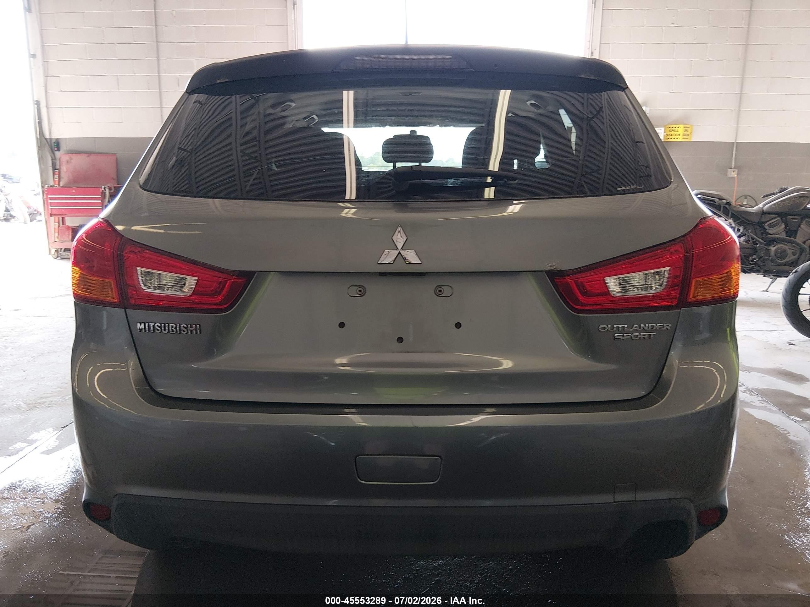 2015 Mitsubishi Outlander Sport Es Gray vin: 4A4AR3AU7FE043770