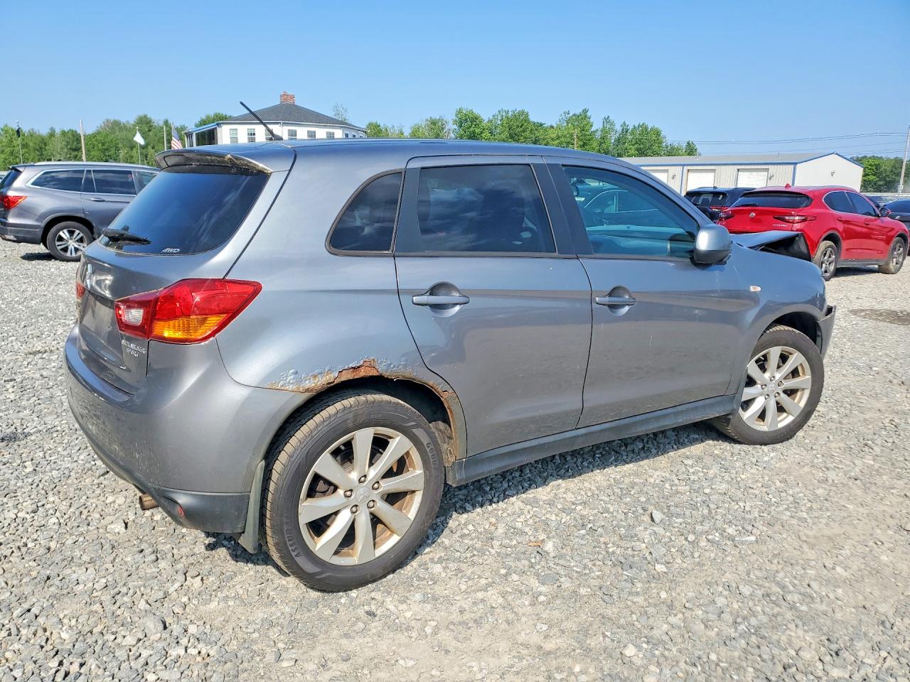 2015 Mitsubishi Outlander Sport Es Gray vin: 4A4AR3AU7FE057538