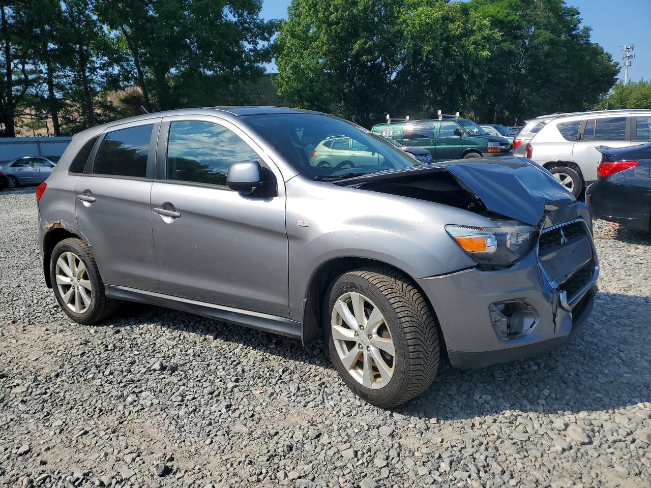 2015 Mitsubishi Outlander Sport Es Gray vin: 4A4AR3AU7FE057538