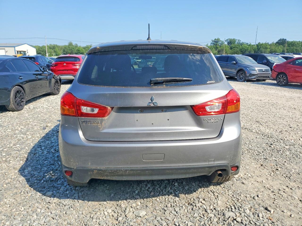 2015 Mitsubishi Outlander Sport Es Gray vin: 4A4AR3AU7FE057538