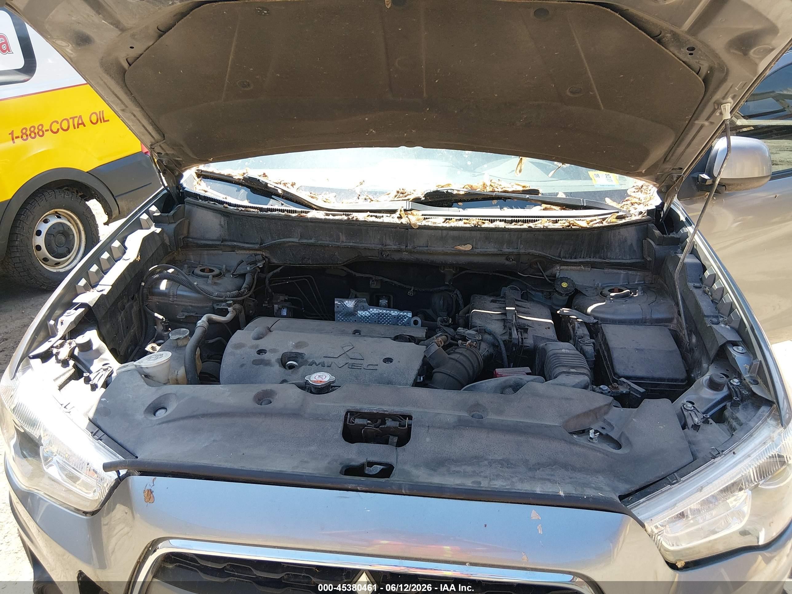 2014 Mitsubishi Outlander Sport Es Серый vin: 4A4AR3AU8EE011697