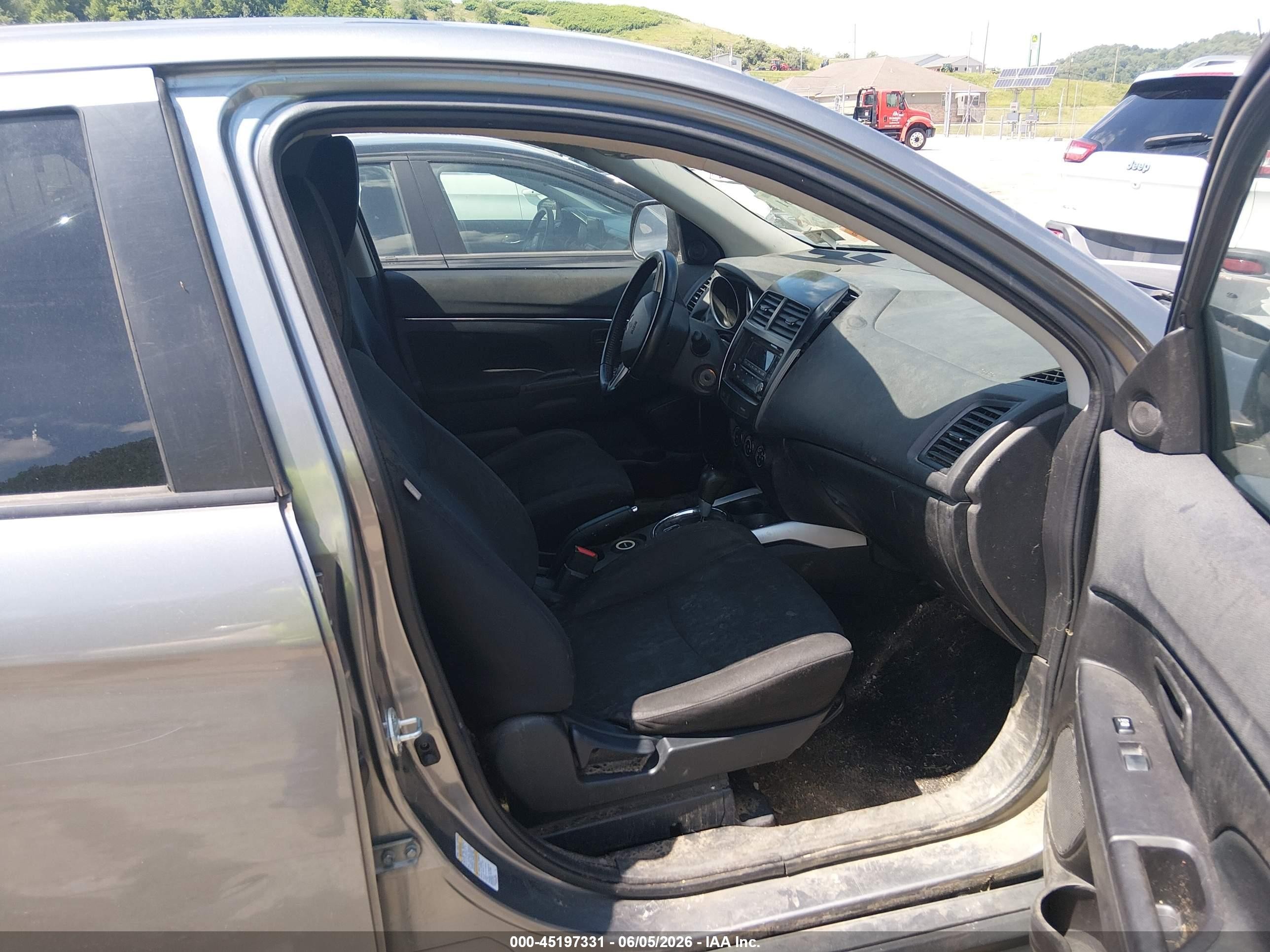 2014 Mitsubishi Outlander Sport Es Gray vin: 4A4AR3AU8EE017063