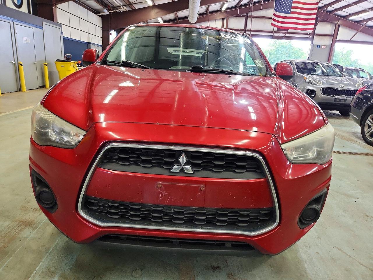 2014 Mitsubishi Outlander Sport Es Red vin: 4A4AR3AU8EE022666