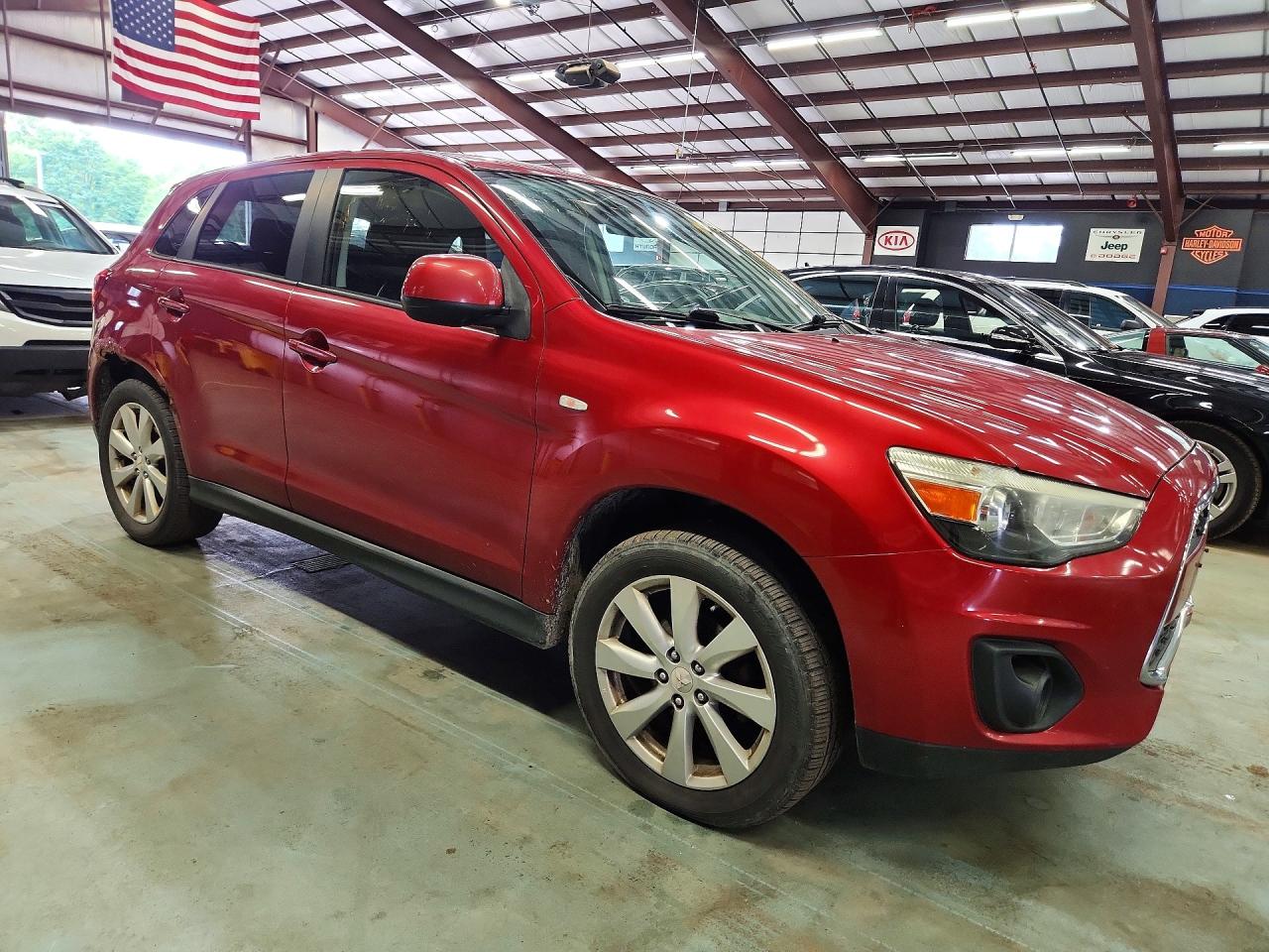 2014 Mitsubishi Outlander Sport Es Red vin: 4A4AR3AU8EE022666