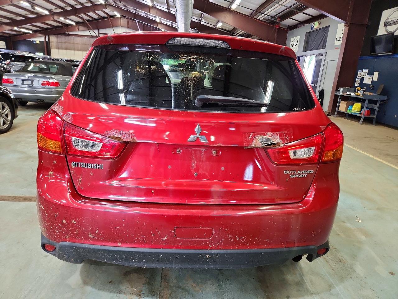 2014 Mitsubishi Outlander Sport Es Red vin: 4A4AR3AU8EE022666