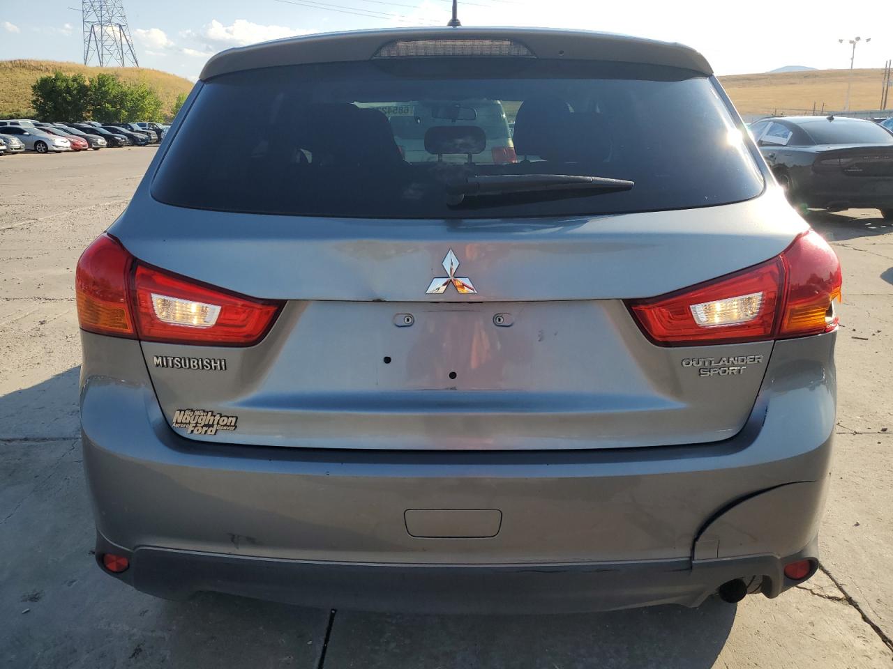 2014 Mitsubishi Outlander Sport Es Gray vin: 4A4AR3AU8EE025633