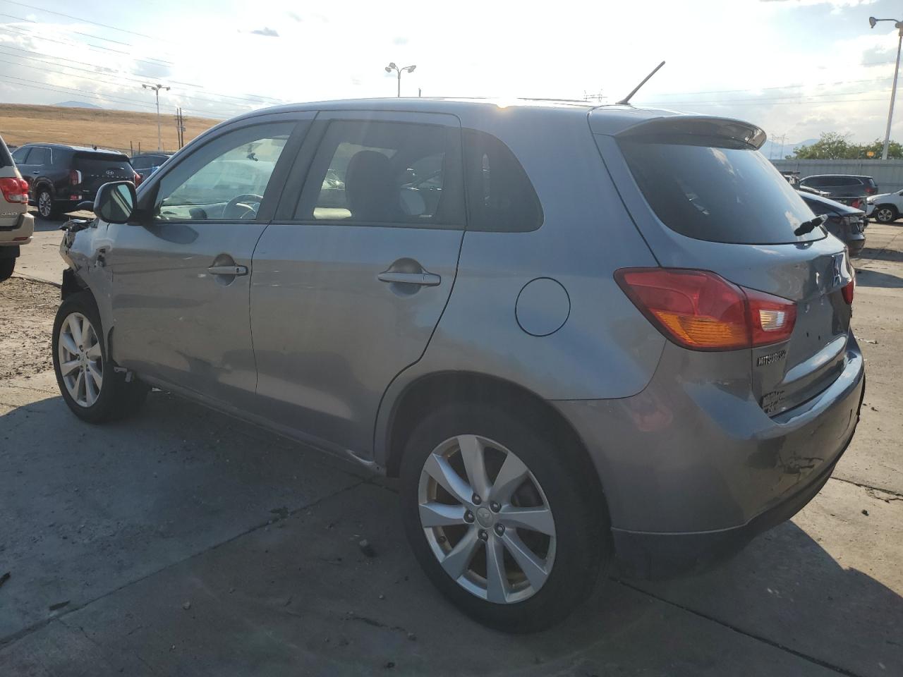 2014 Mitsubishi Outlander Sport Es Gray vin: 4A4AR3AU8EE025633