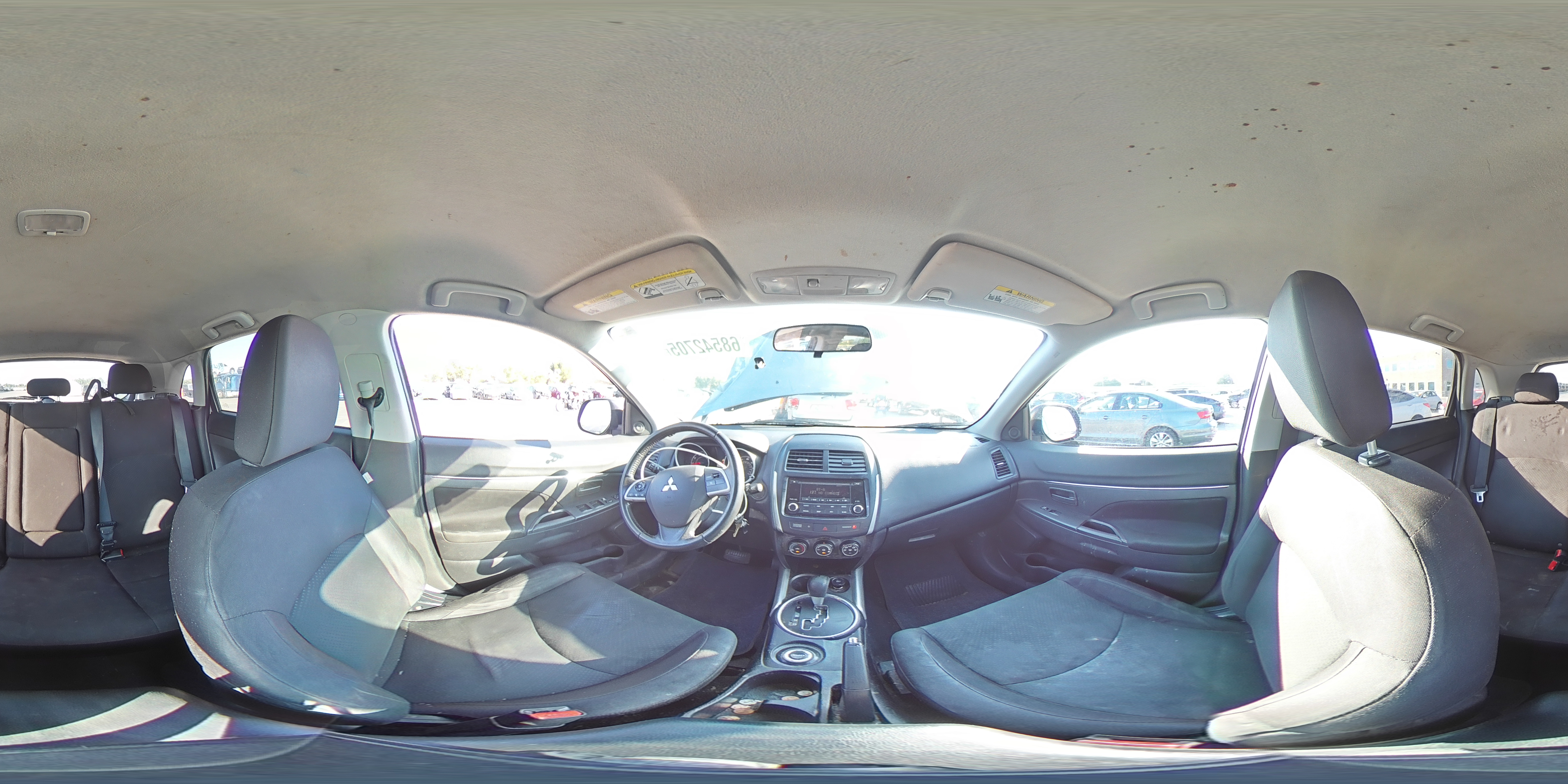 2014 Mitsubishi Outlander Sport Es Gray vin: 4A4AR3AU8EE025633
