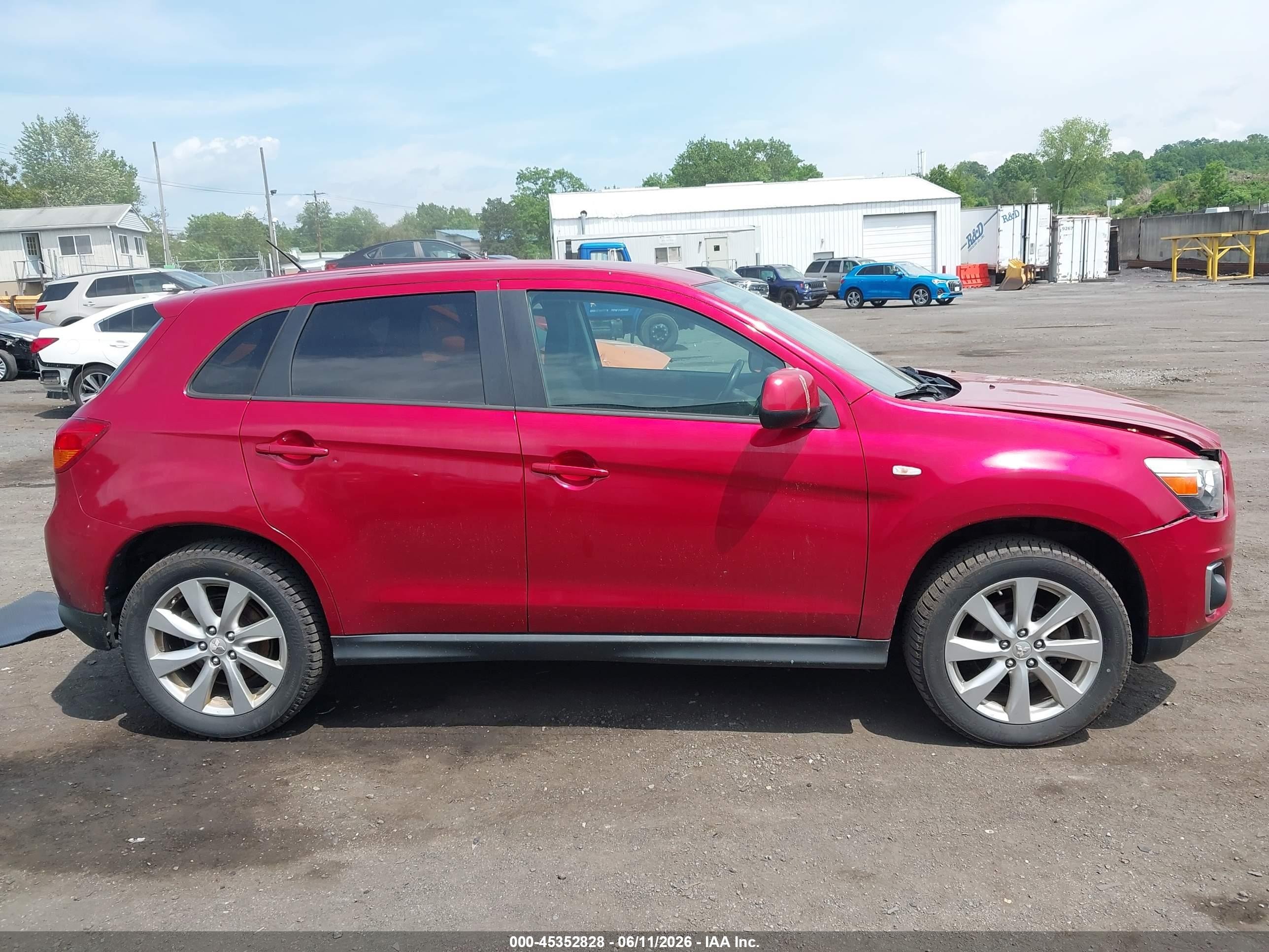 2015 Mitsubishi Outlander Sport Es Red vin: 4A4AR3AU8FE020563