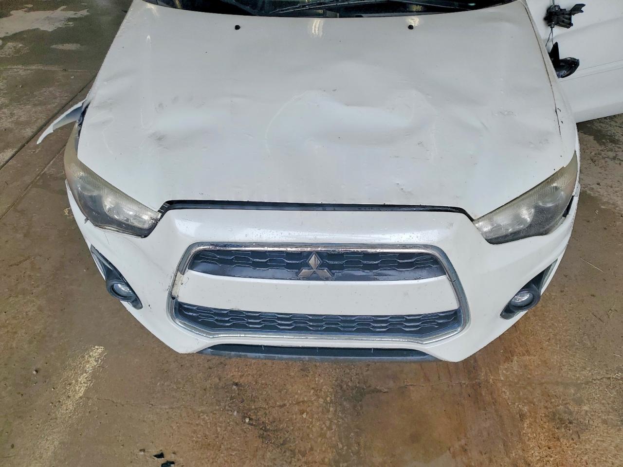 2015 Mitsubishi Outlander Sport Es White vin: 4A4AR3AU8FE022555