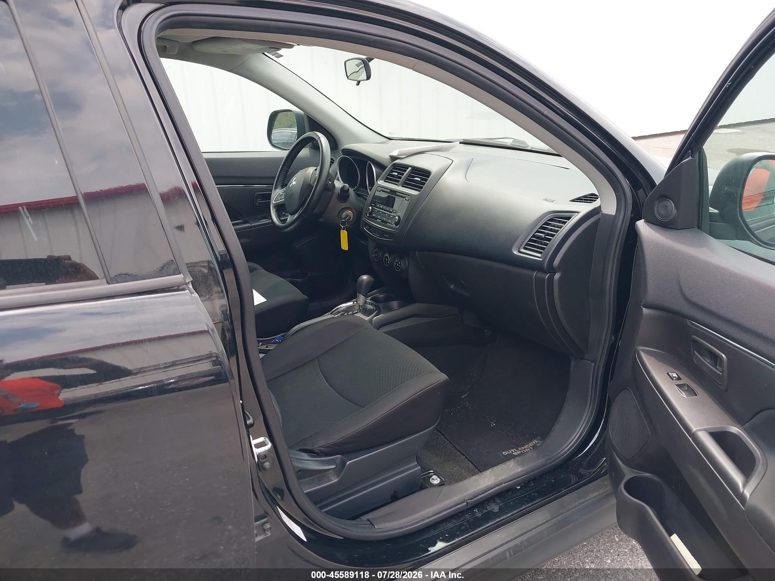 2015 Mitsubishi Outlander Sport Es Black vin: 4A4AR3AU8FE044250
