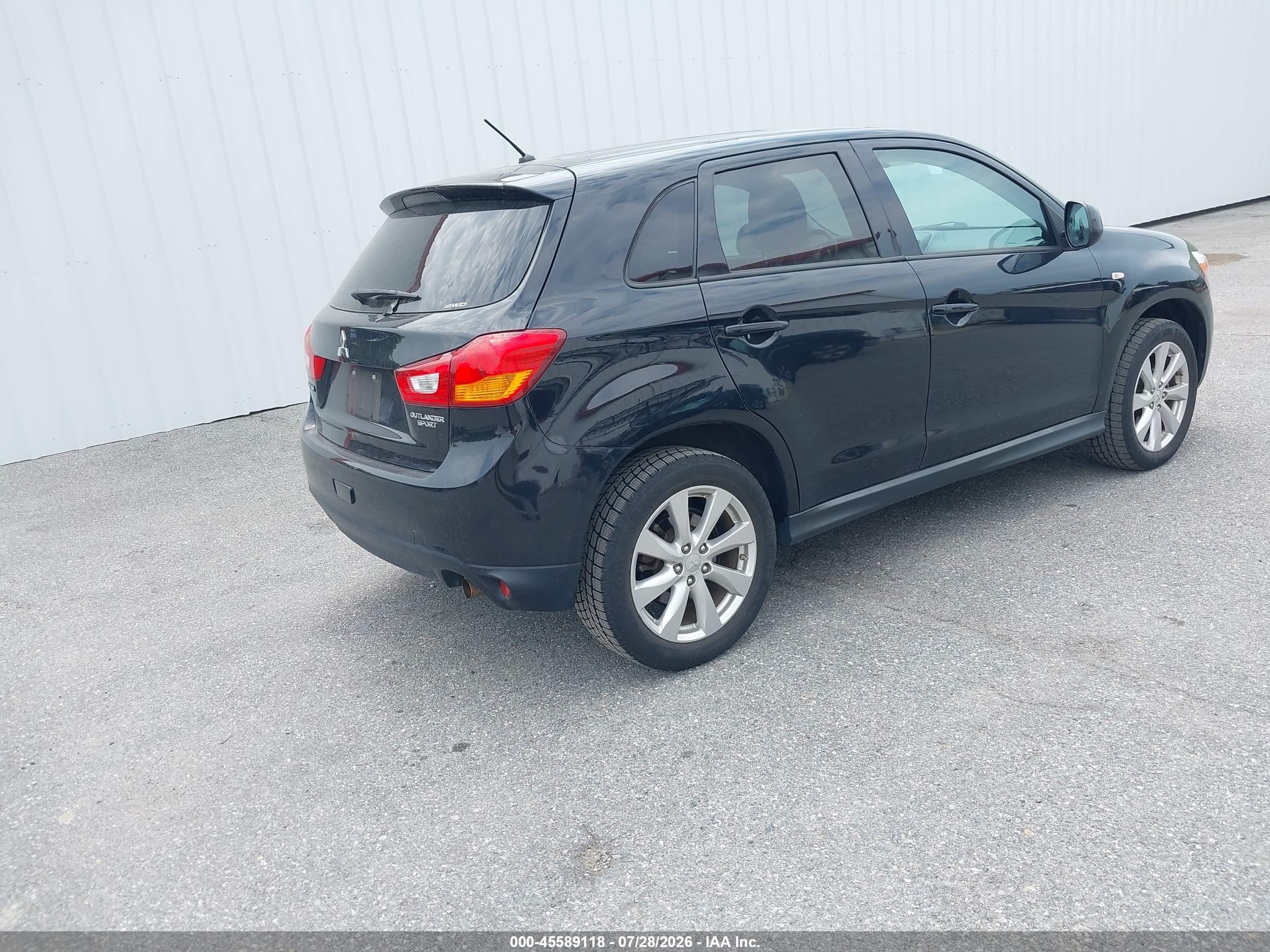 2015 Mitsubishi Outlander Sport Es Black vin: 4A4AR3AU8FE044250