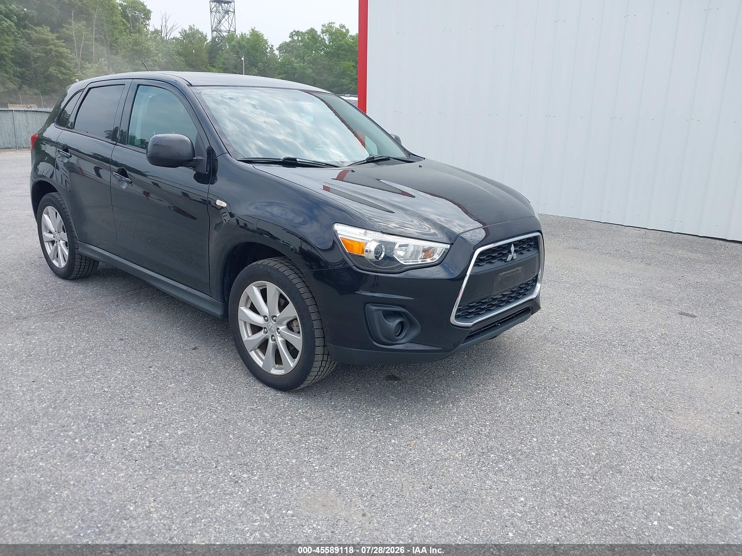 2015 Mitsubishi Outlander Sport Es Black vin: 4A4AR3AU8FE044250