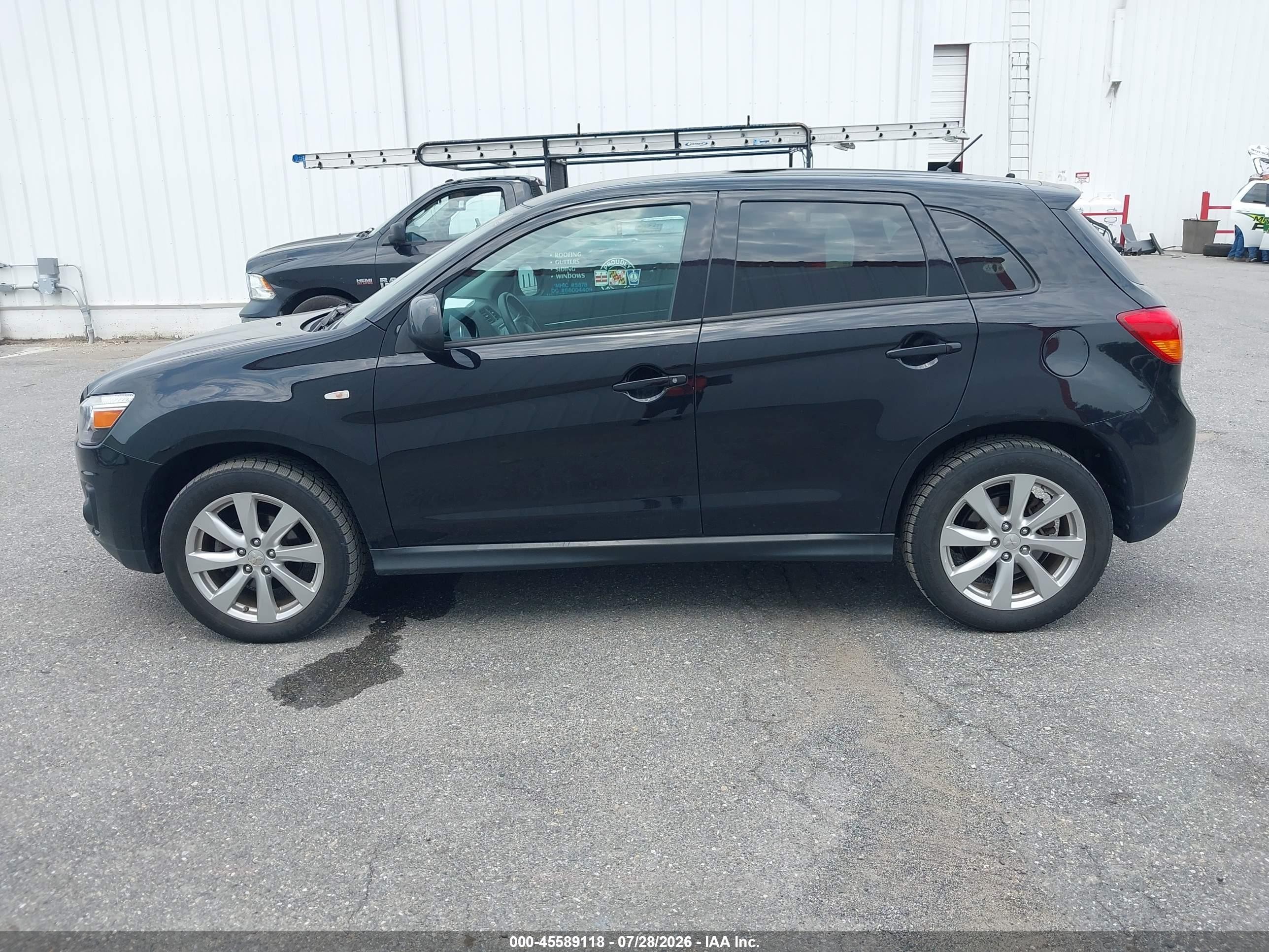2015 Mitsubishi Outlander Sport Es Black vin: 4A4AR3AU8FE044250