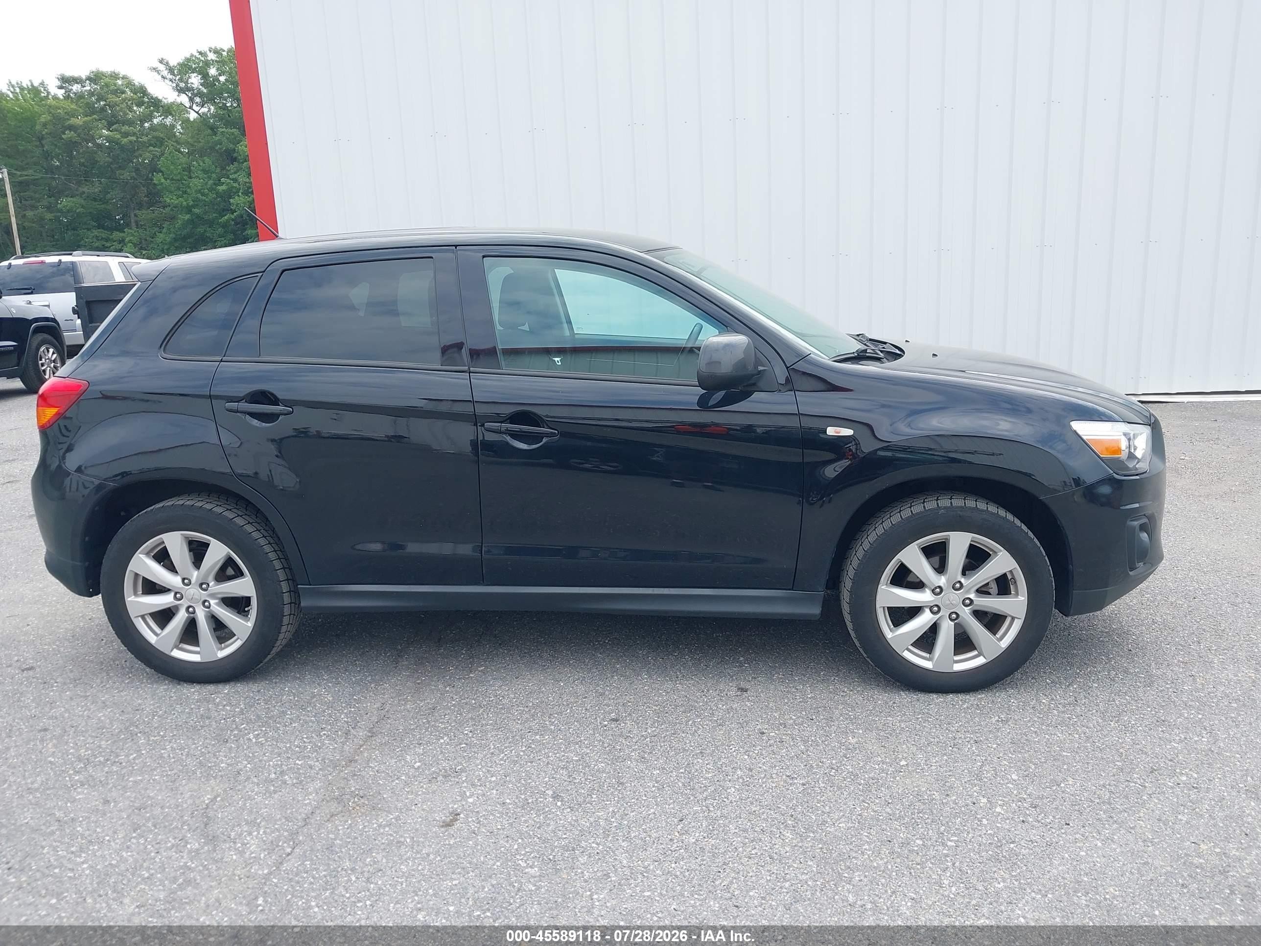 2015 Mitsubishi Outlander Sport Es Black vin: 4A4AR3AU8FE044250