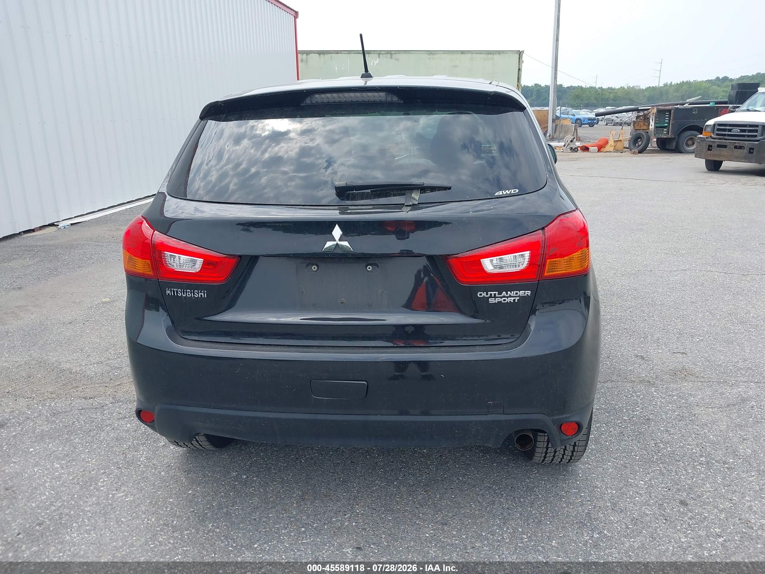 2015 Mitsubishi Outlander Sport Es Black vin: 4A4AR3AU8FE044250
