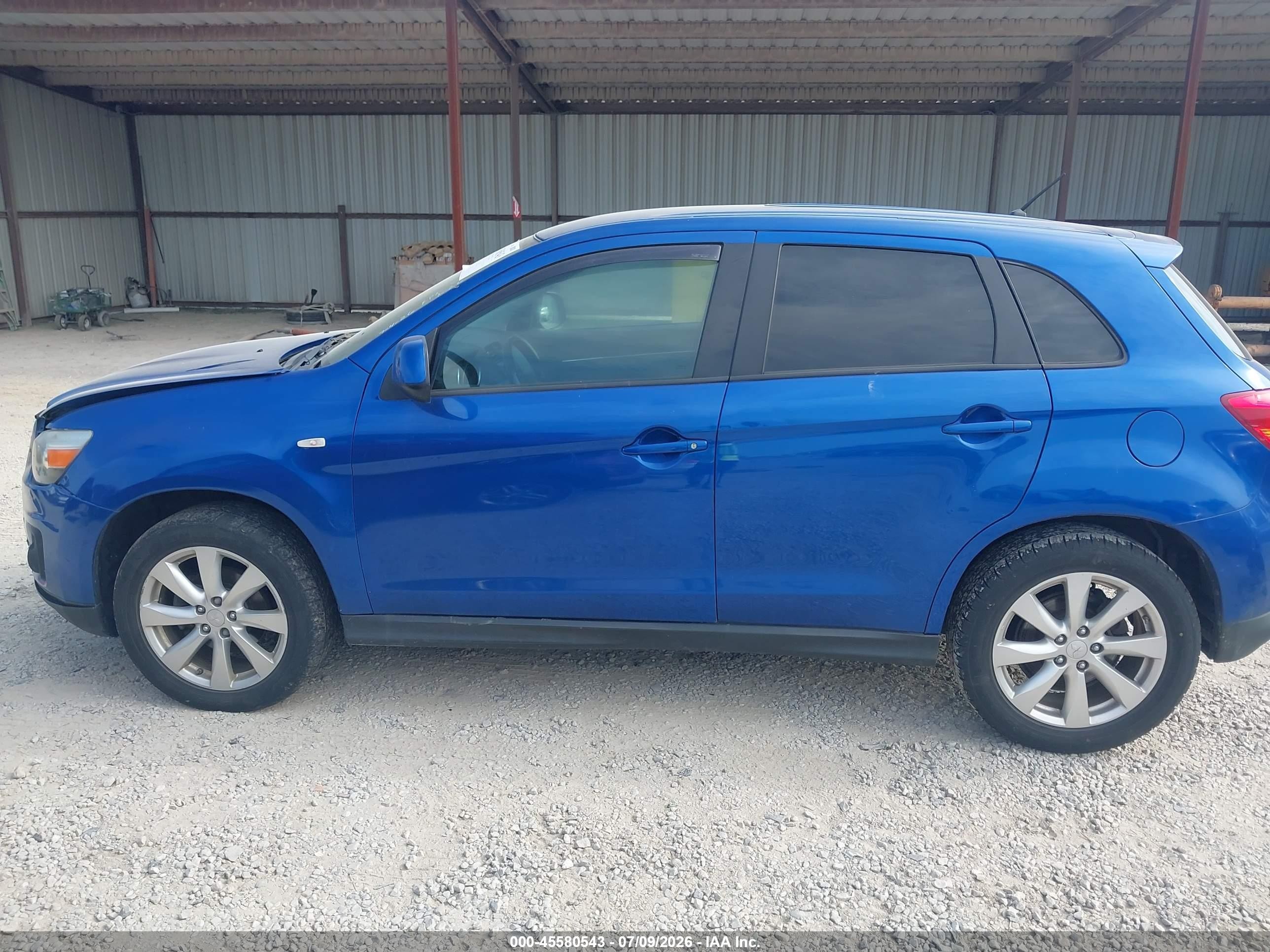 2015 Mitsubishi Outlander Sport Es Blue vin: 4A4AR3AU8FE051120
