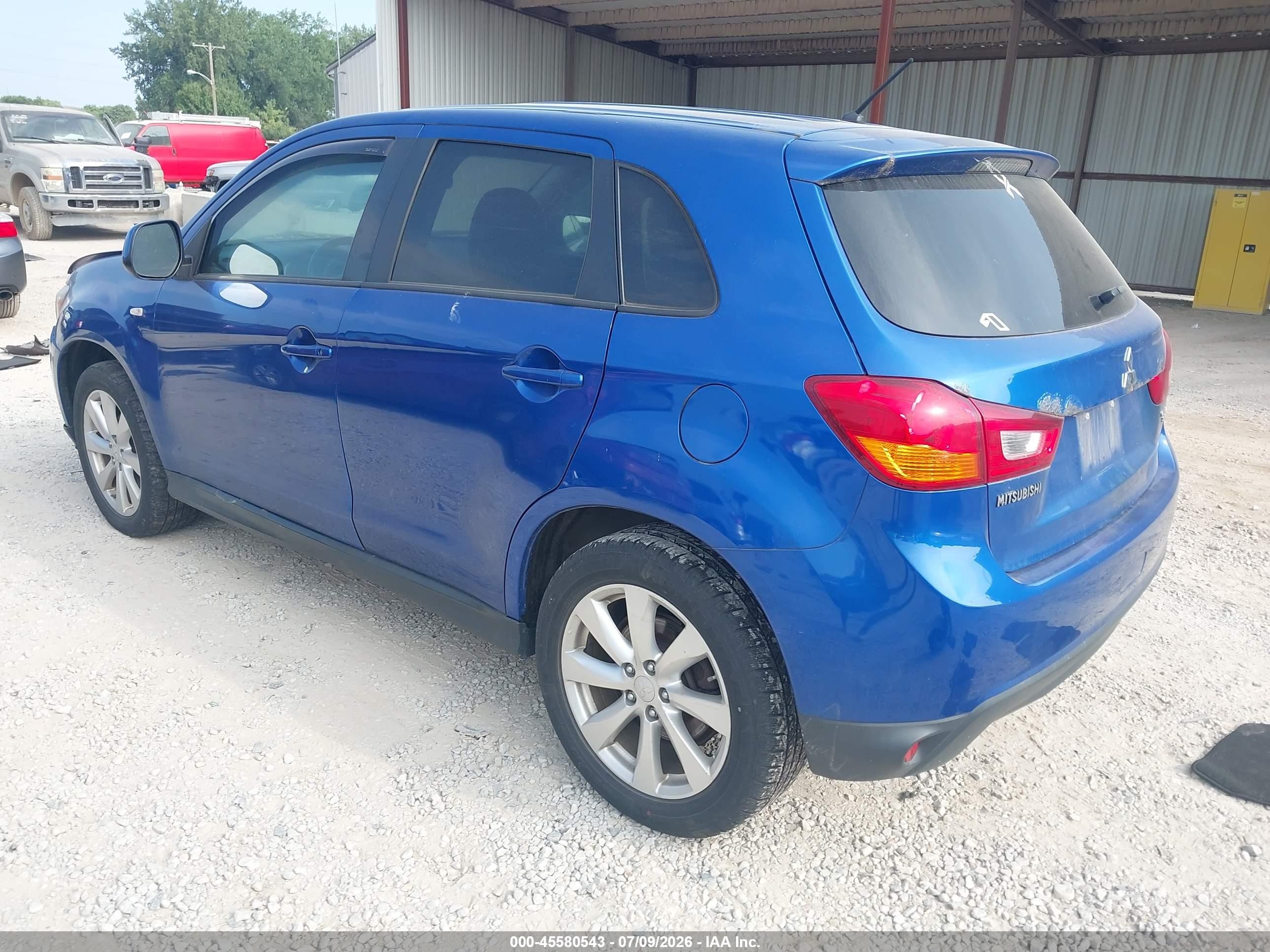 2015 Mitsubishi Outlander Sport Es Blue vin: 4A4AR3AU8FE051120