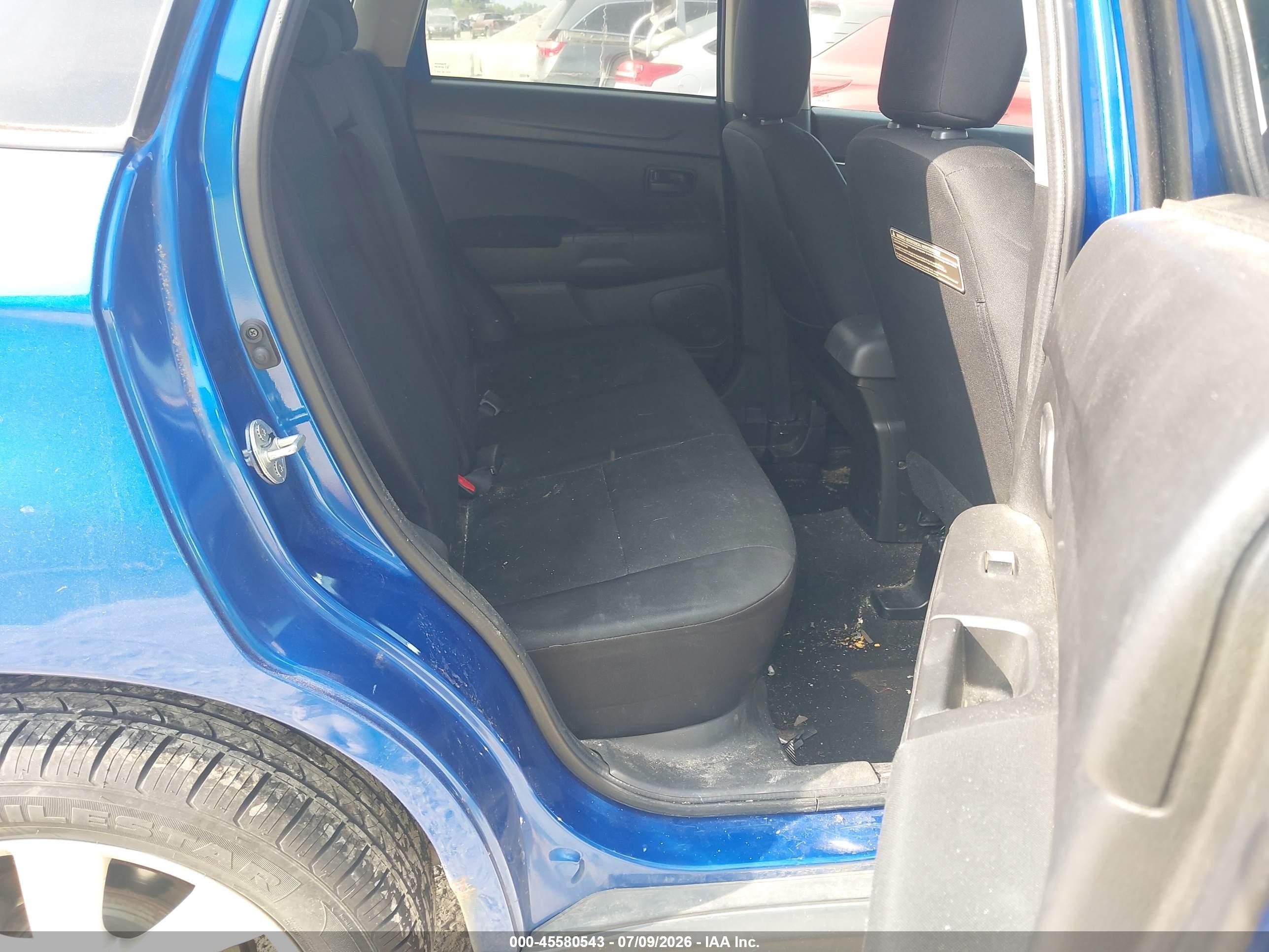 2015 Mitsubishi Outlander Sport Es Blue vin: 4A4AR3AU8FE051120