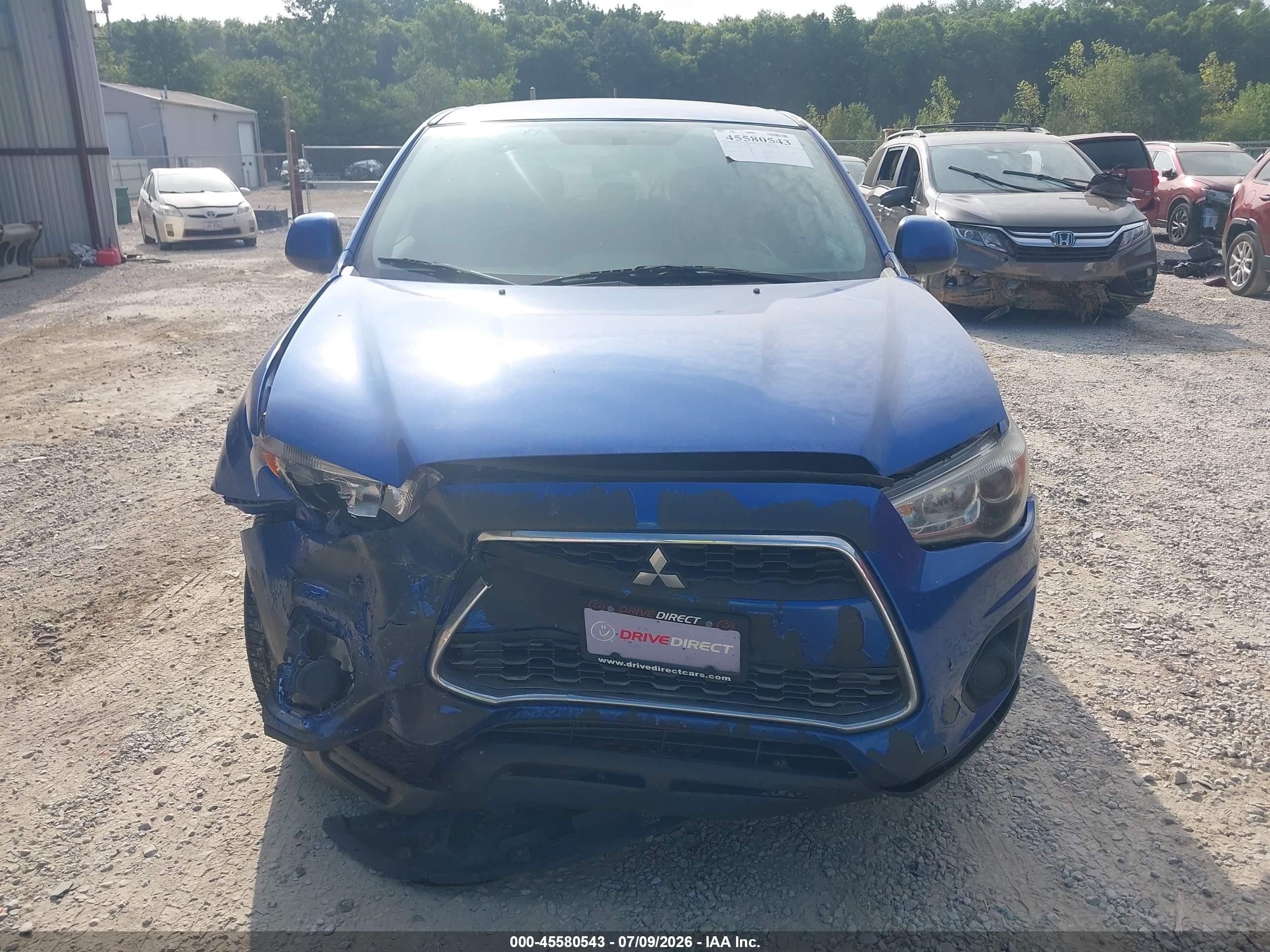 2015 Mitsubishi Outlander Sport Es Blue vin: 4A4AR3AU8FE051120