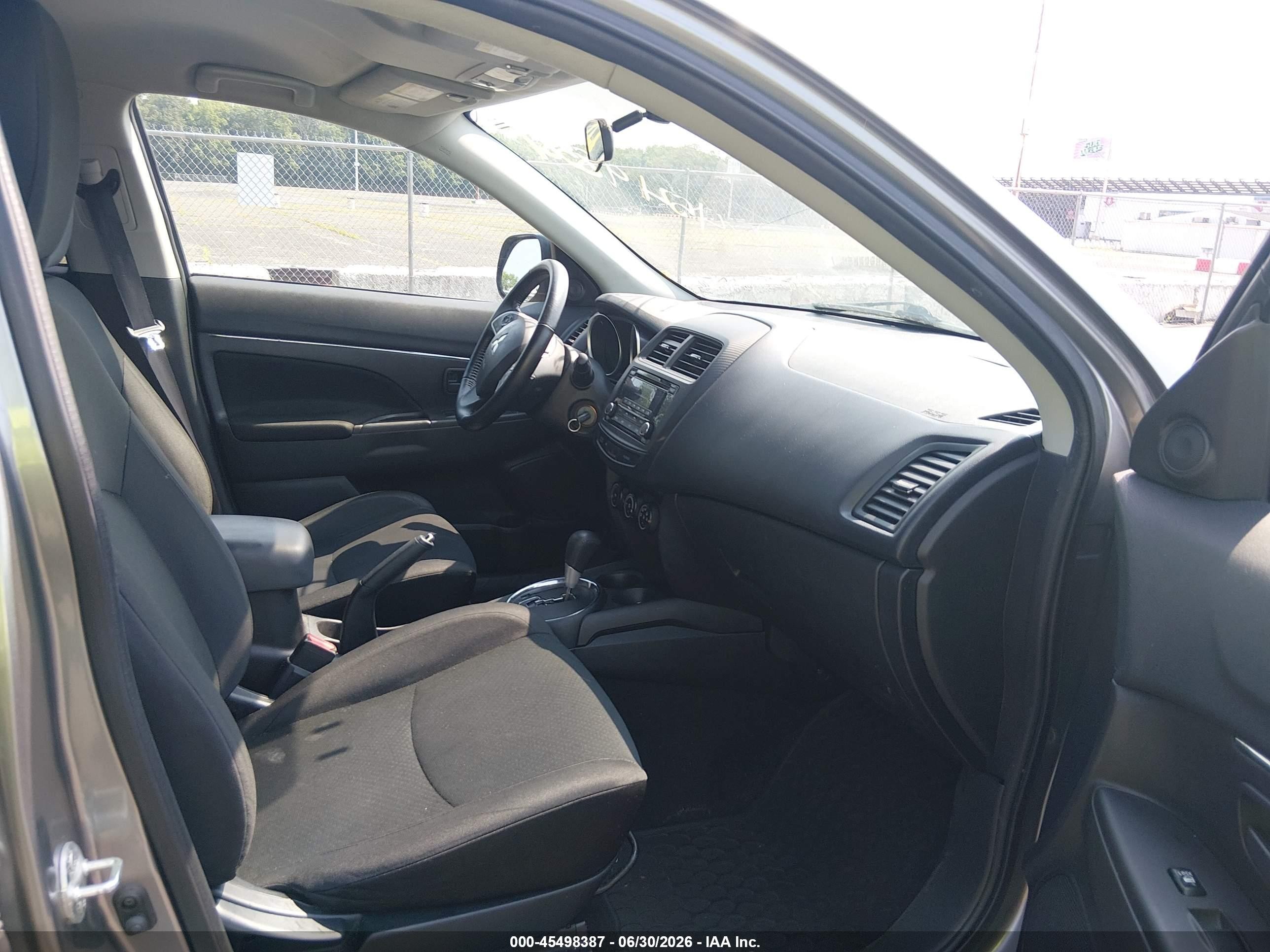 2015 Mitsubishi Outlander Sport Es Gray vin: 4A4AR3AU9FE024105