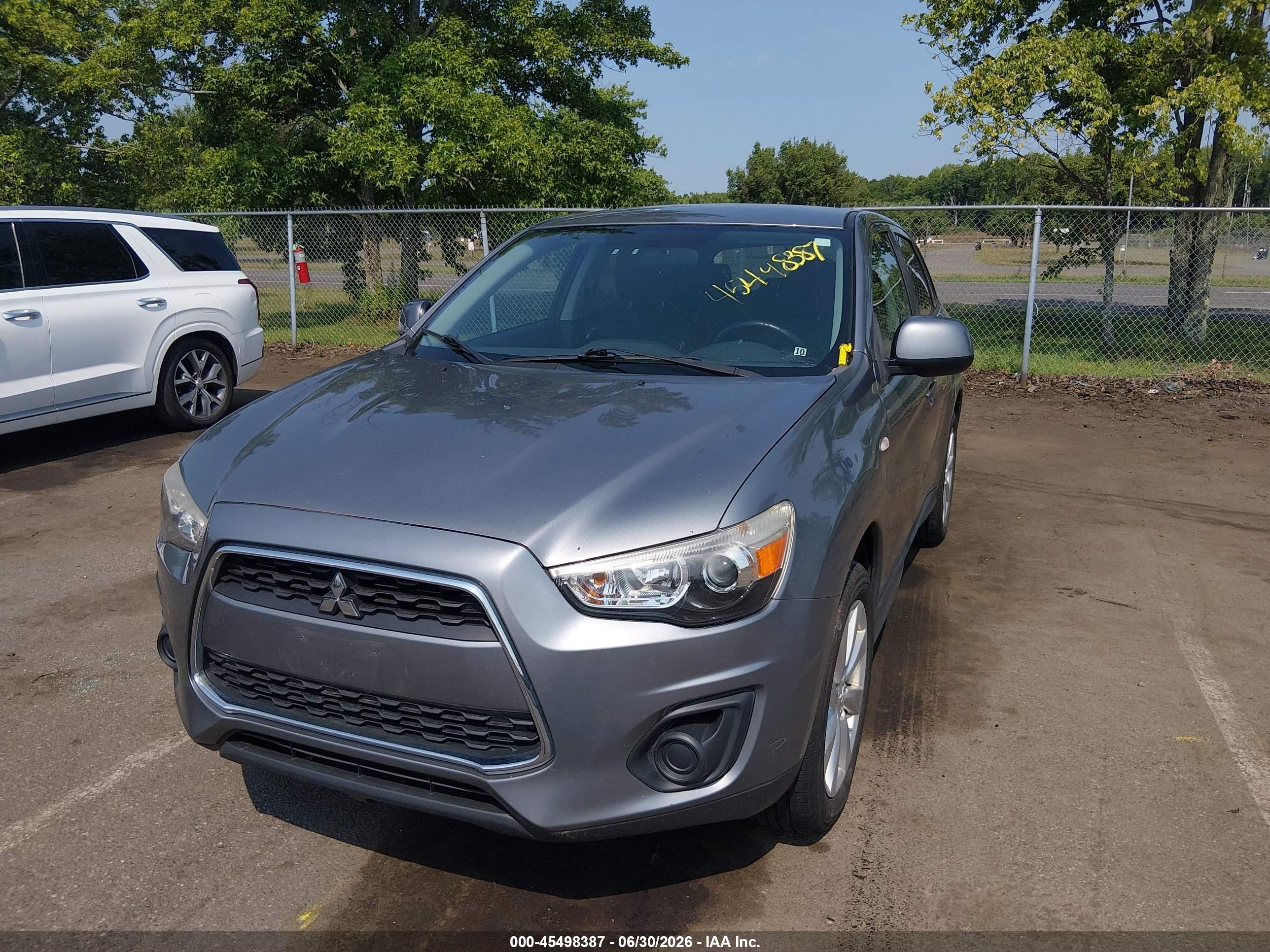 2015 Mitsubishi Outlander Sport Es Gray vin: 4A4AR3AU9FE024105