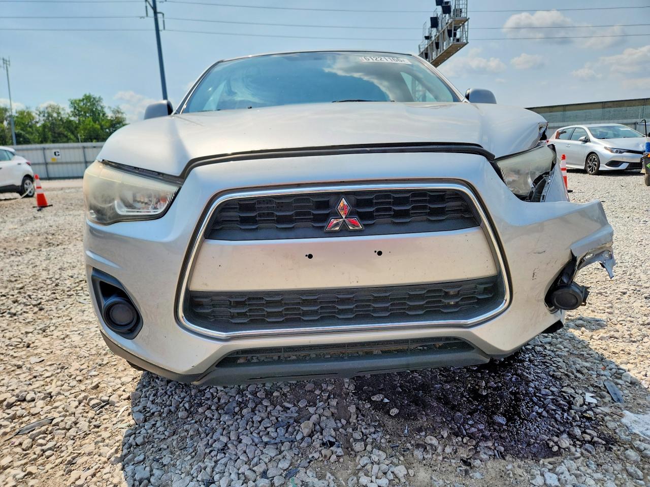 2013 Mitsubishi Outlander Sport Es Silver vin: 4A4AR3AUXDE009190