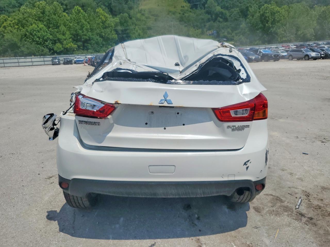 2015 Mitsubishi Outlander Sport Es White vin: 4A4AR3AUXFE011041