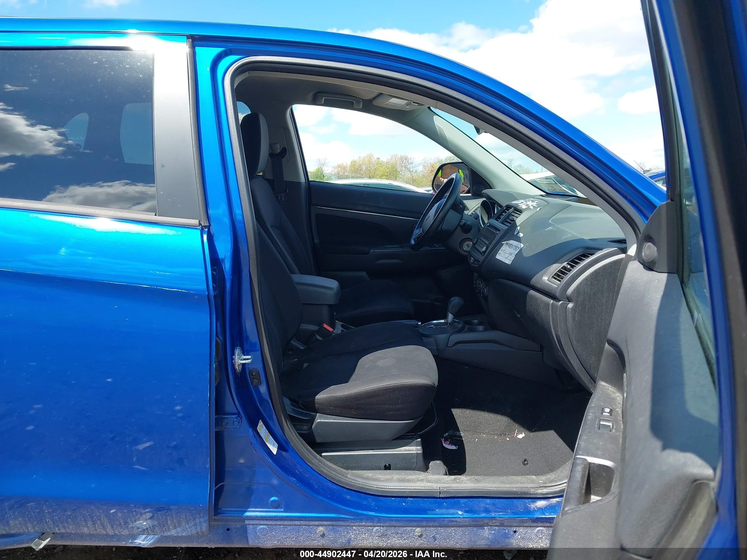 2015 Mitsubishi Outlander Sport Es Синий vin: 4A4AR3AUXFE030303